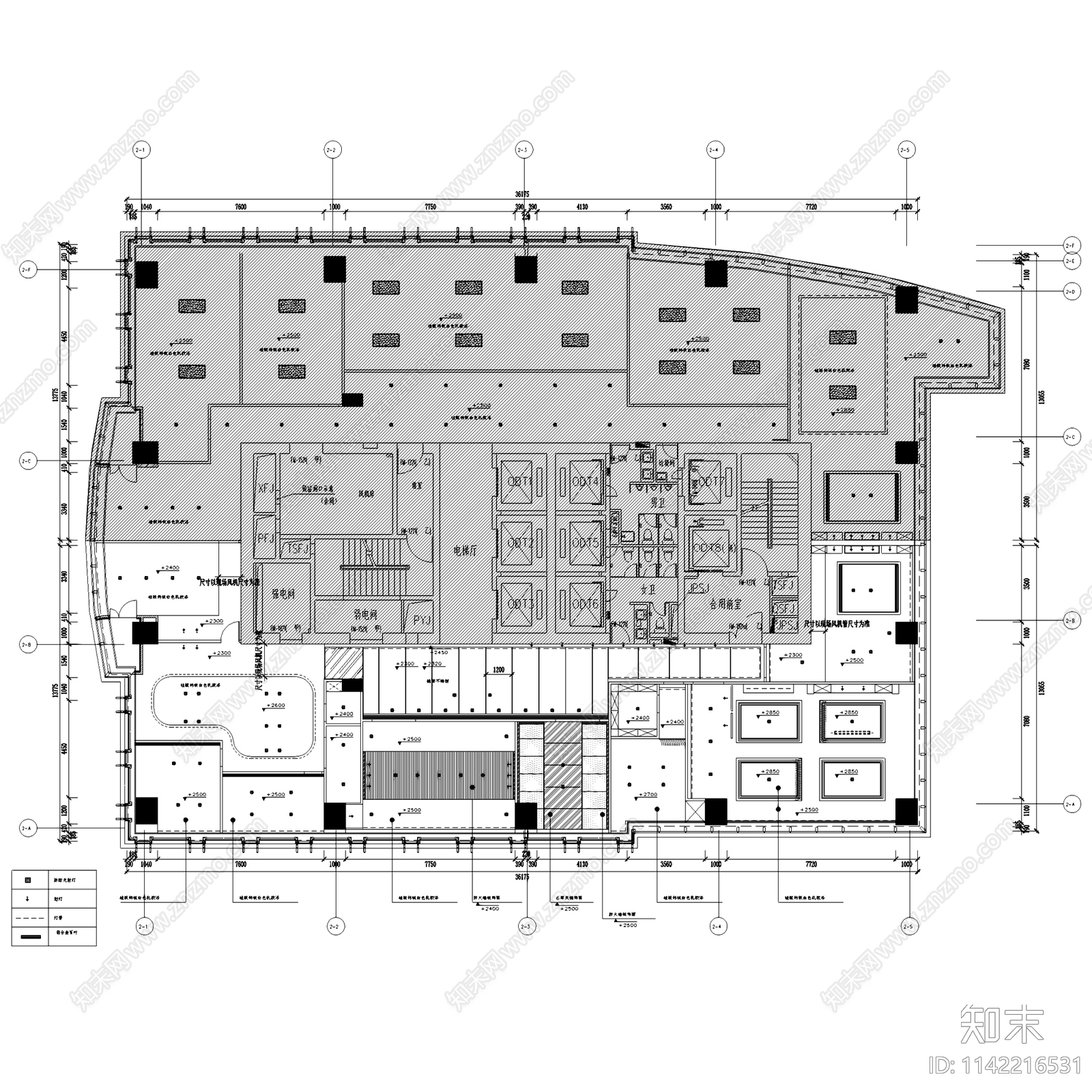 办公空间室内装饰23套cad施工图下载【ID:1142216531】