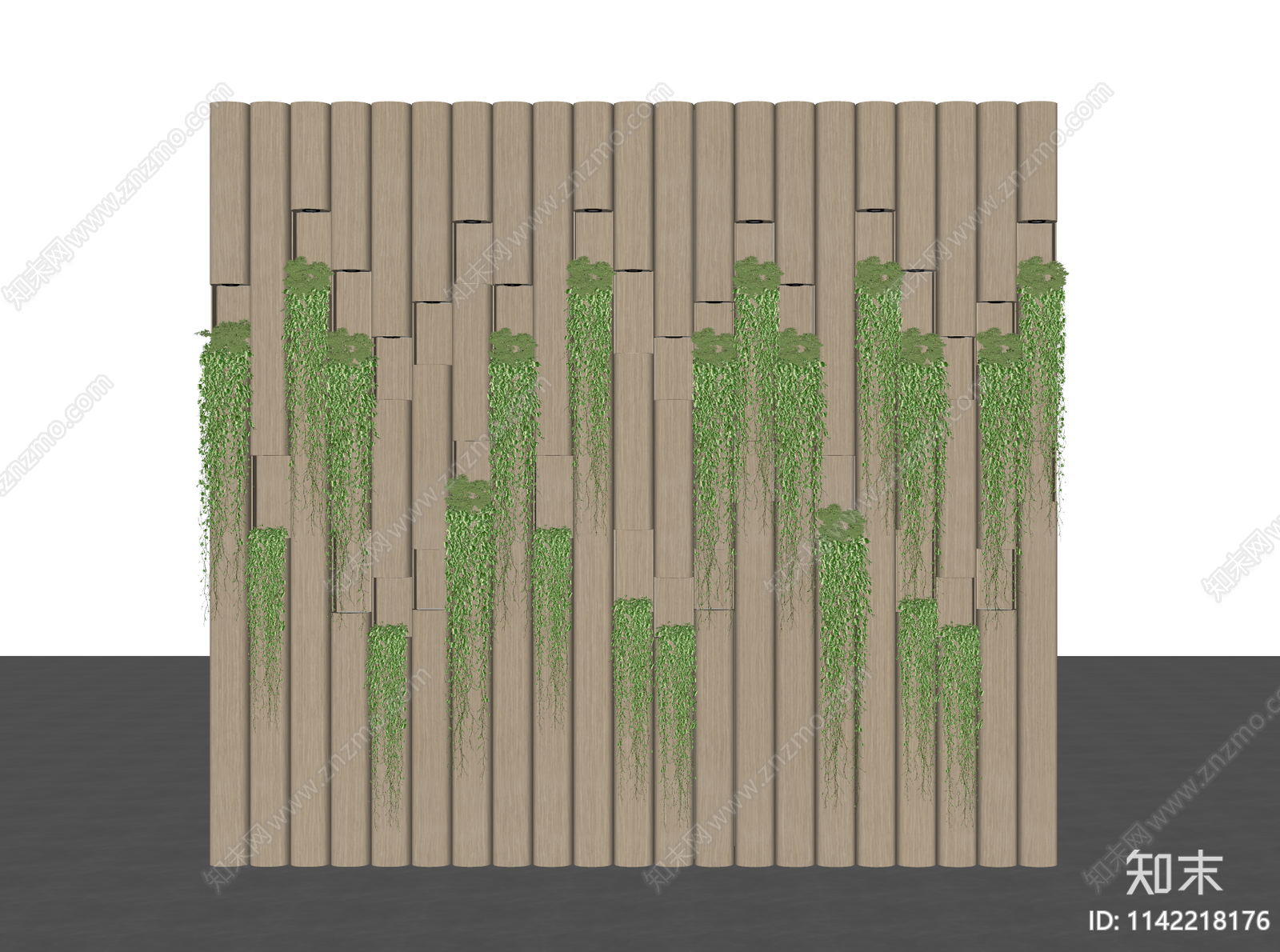 现代绿植隔断SU模型下载【ID:1142218176】