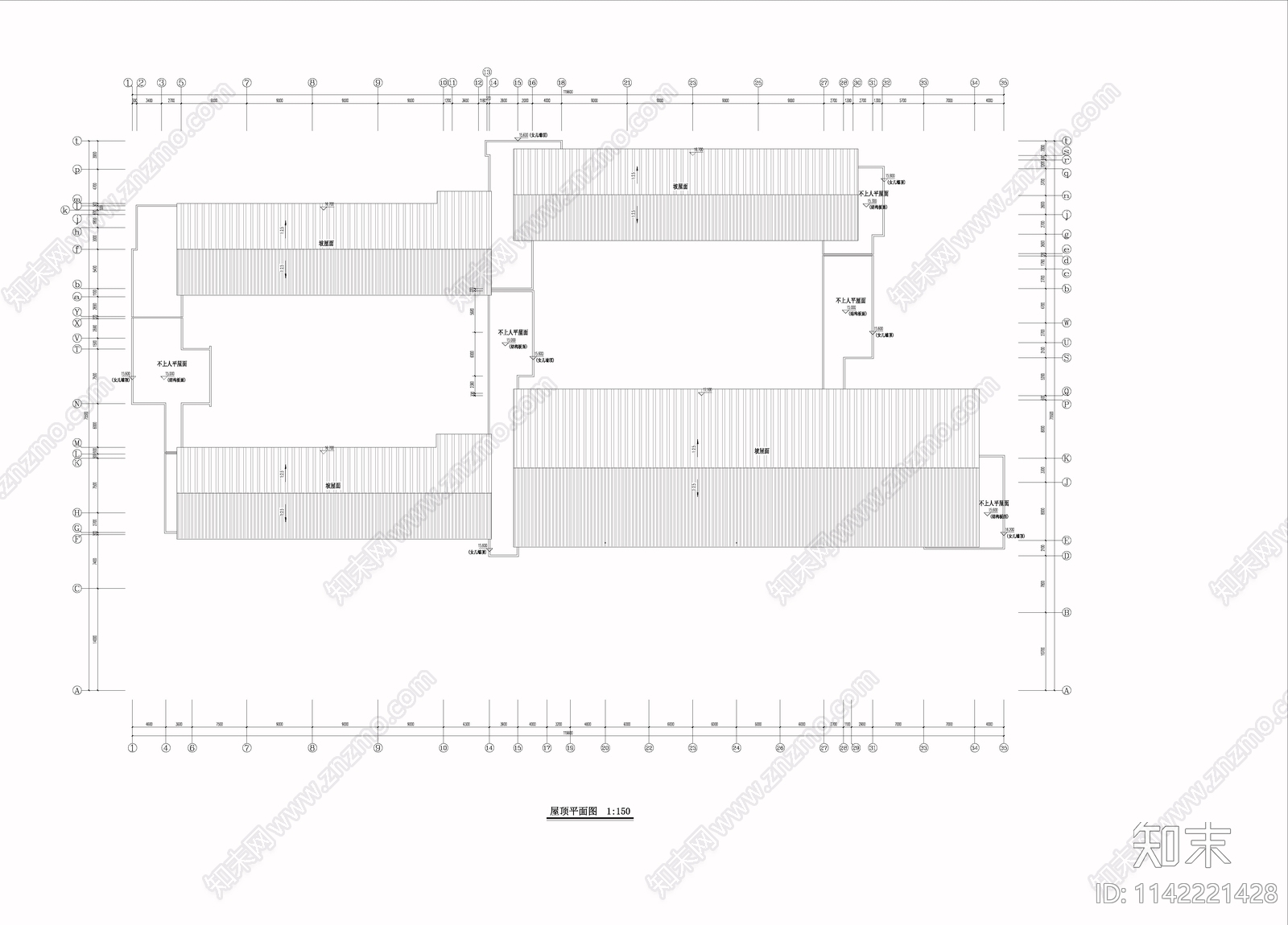 小学教学楼建筑cad施工图下载【ID:1142221428】