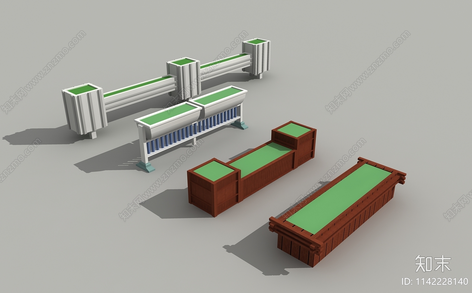 道路设施3D模型下载【ID:1142228140】