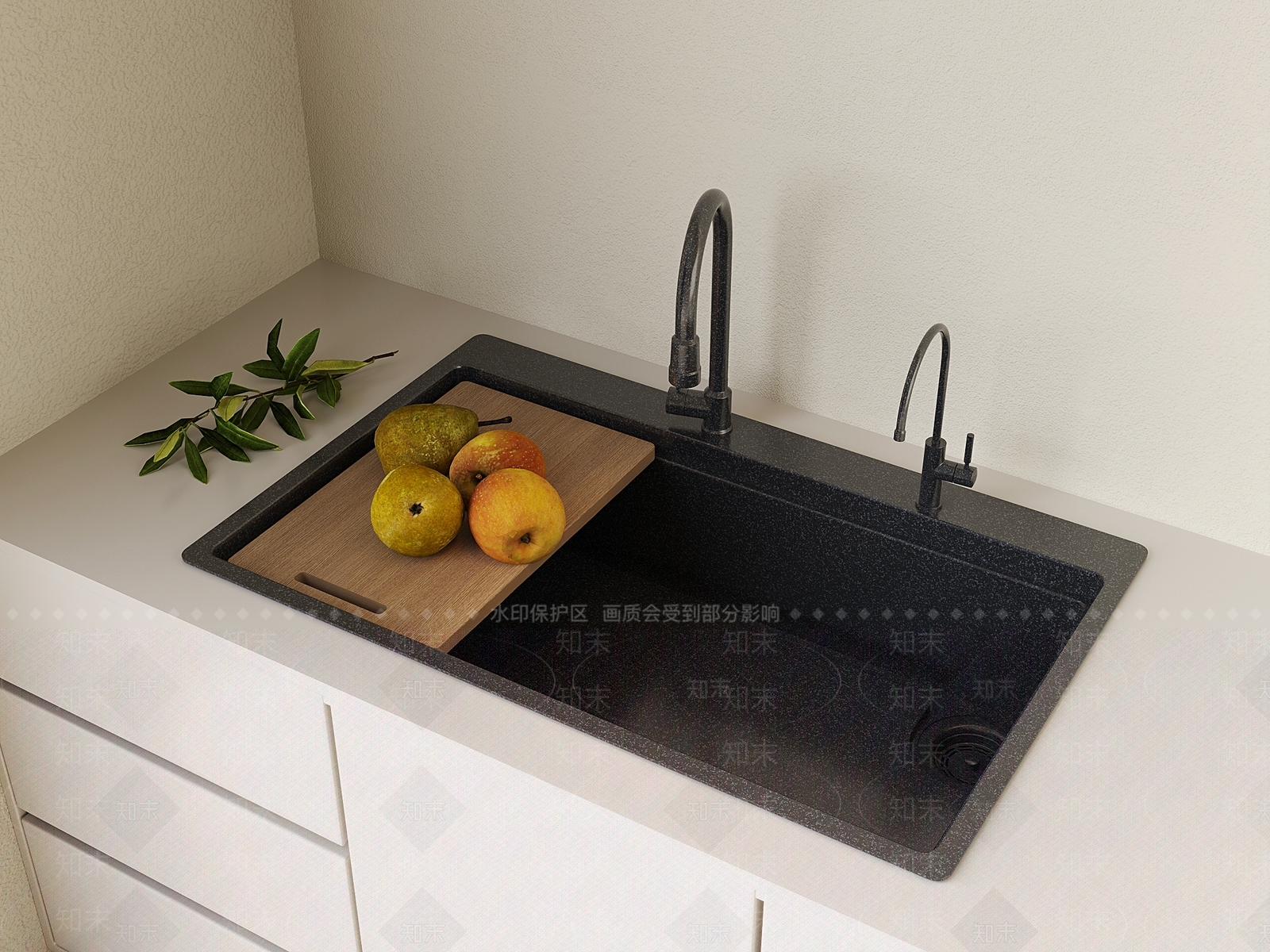 水槽3D模型下载【ID:1142232926】
