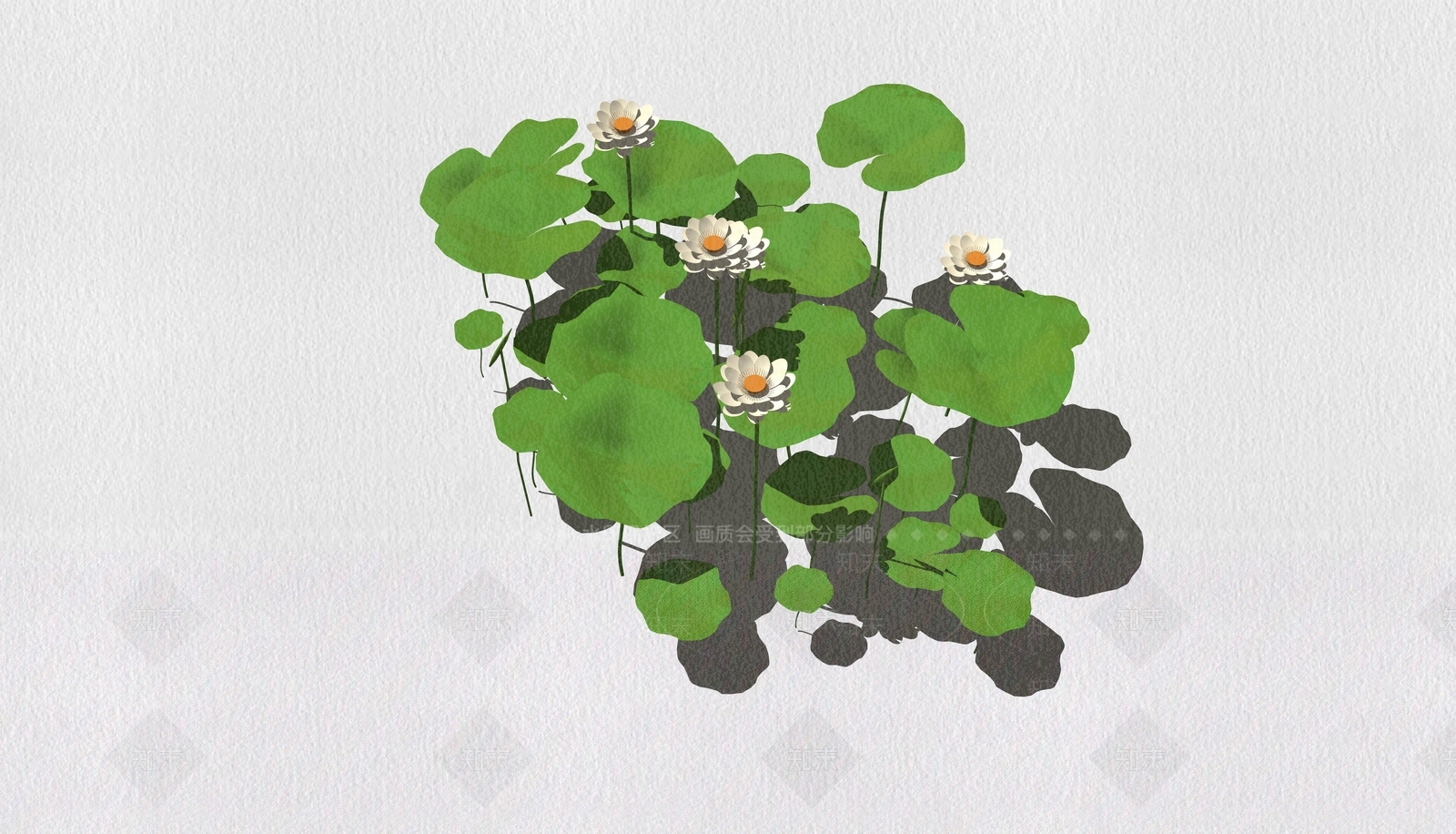荷花群SU模型下载【ID:1142234144】