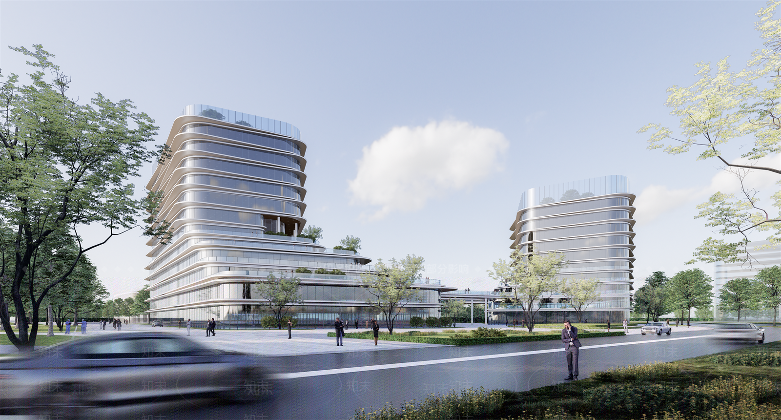 现代医疗综合体建筑SU模型下载【ID:1142240564】