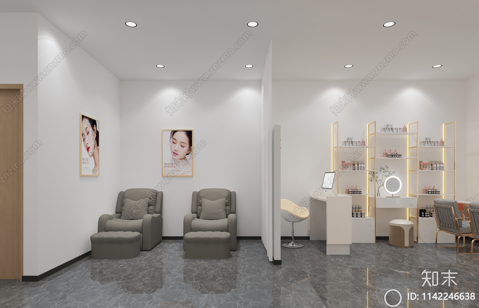 美容SPA店3D模型下载【ID:1142246638】