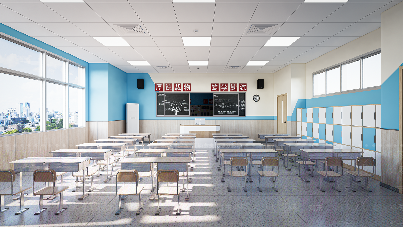 现代小学教室SU模型下载【ID:1142247507】