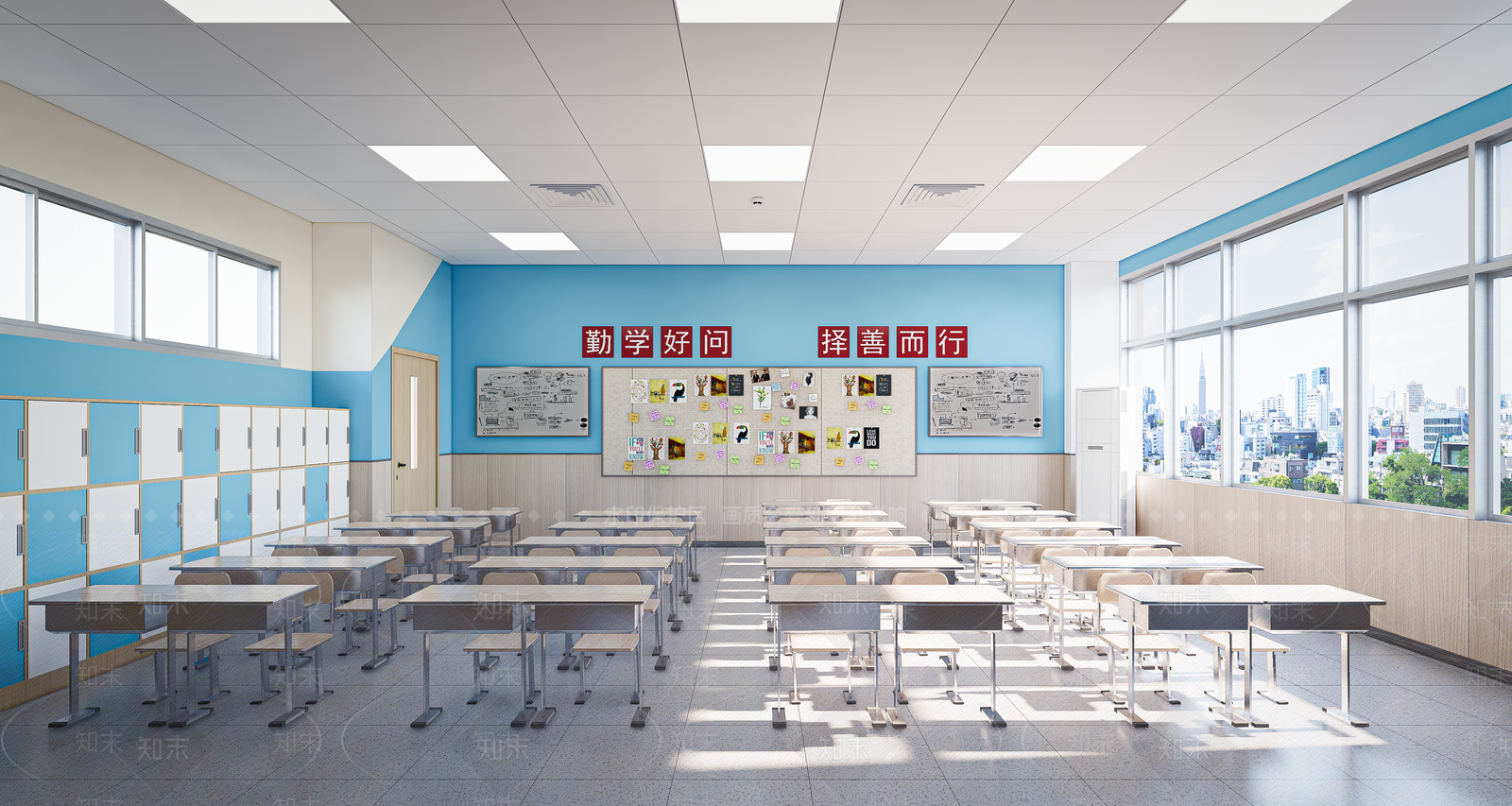 现代小学教室SU模型下载【ID:1142247507】