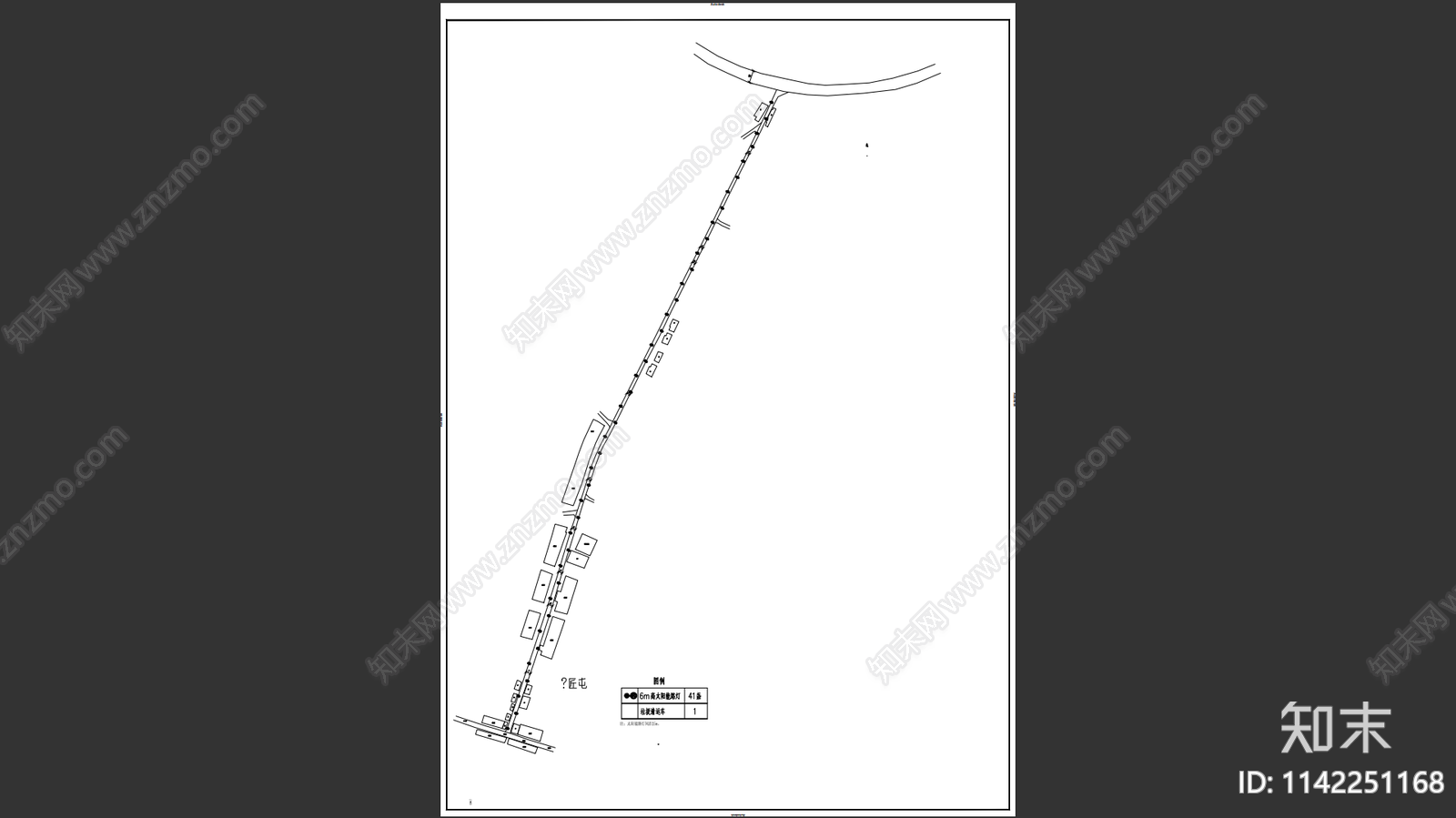 农村太阳能路灯工程cad施工图下载【ID:1142251168】