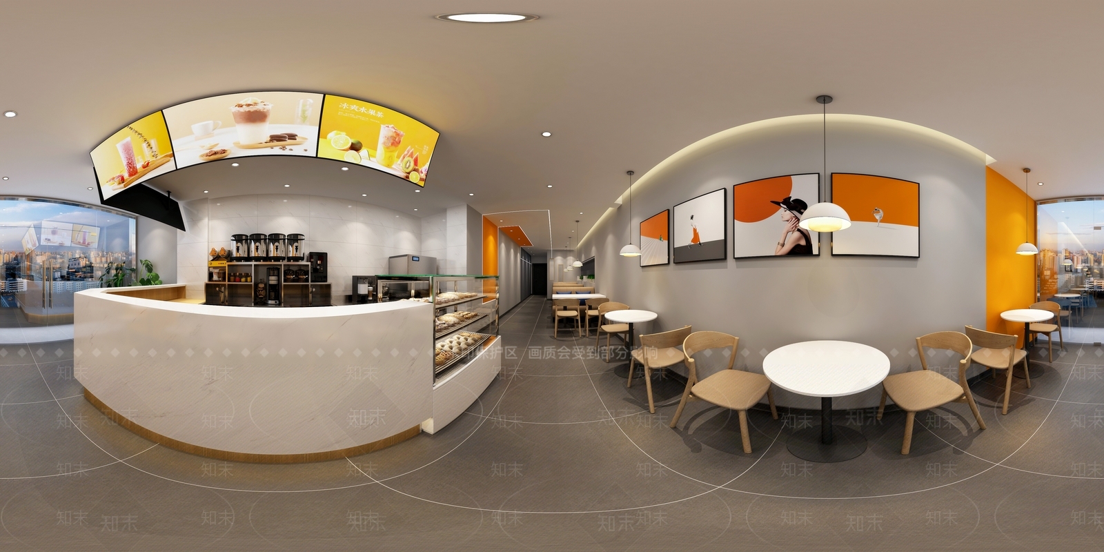 现代风格奶茶店3D模型下载【ID:1142259880】