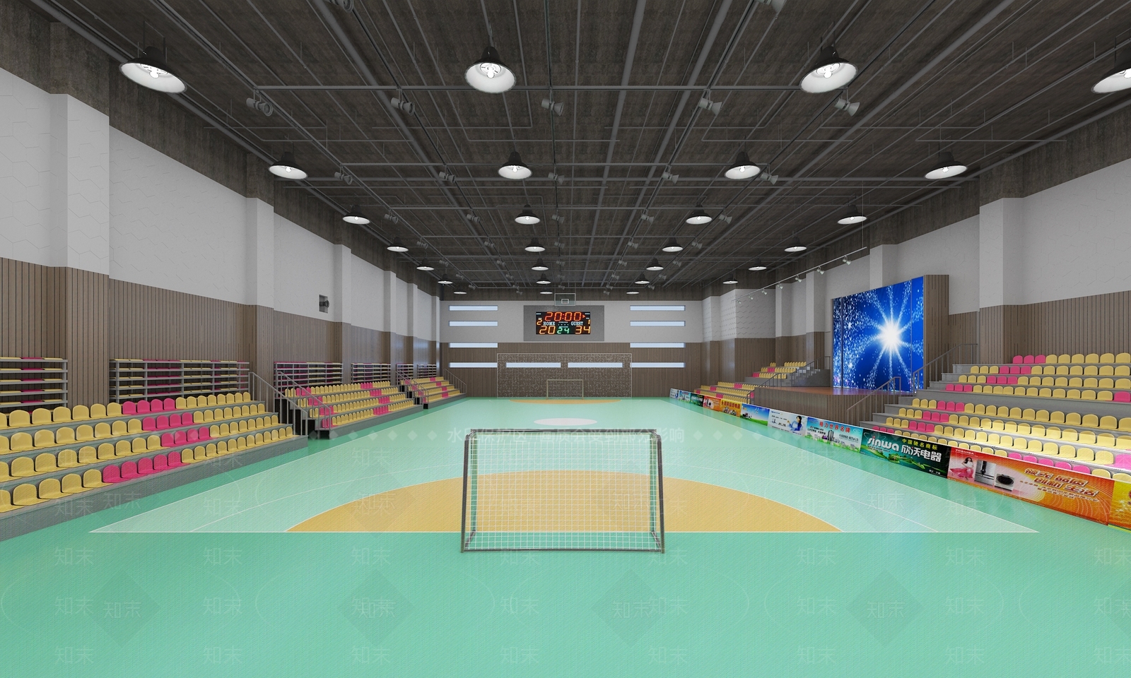 室内体育馆3D模型下载【ID:1142260271】