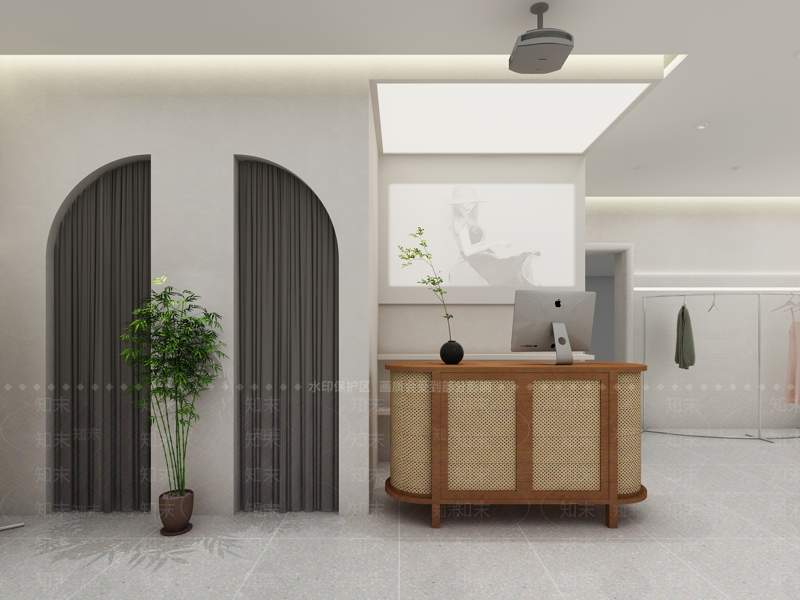 诧寂日式风服装店3D模型下载【ID:1142261653】