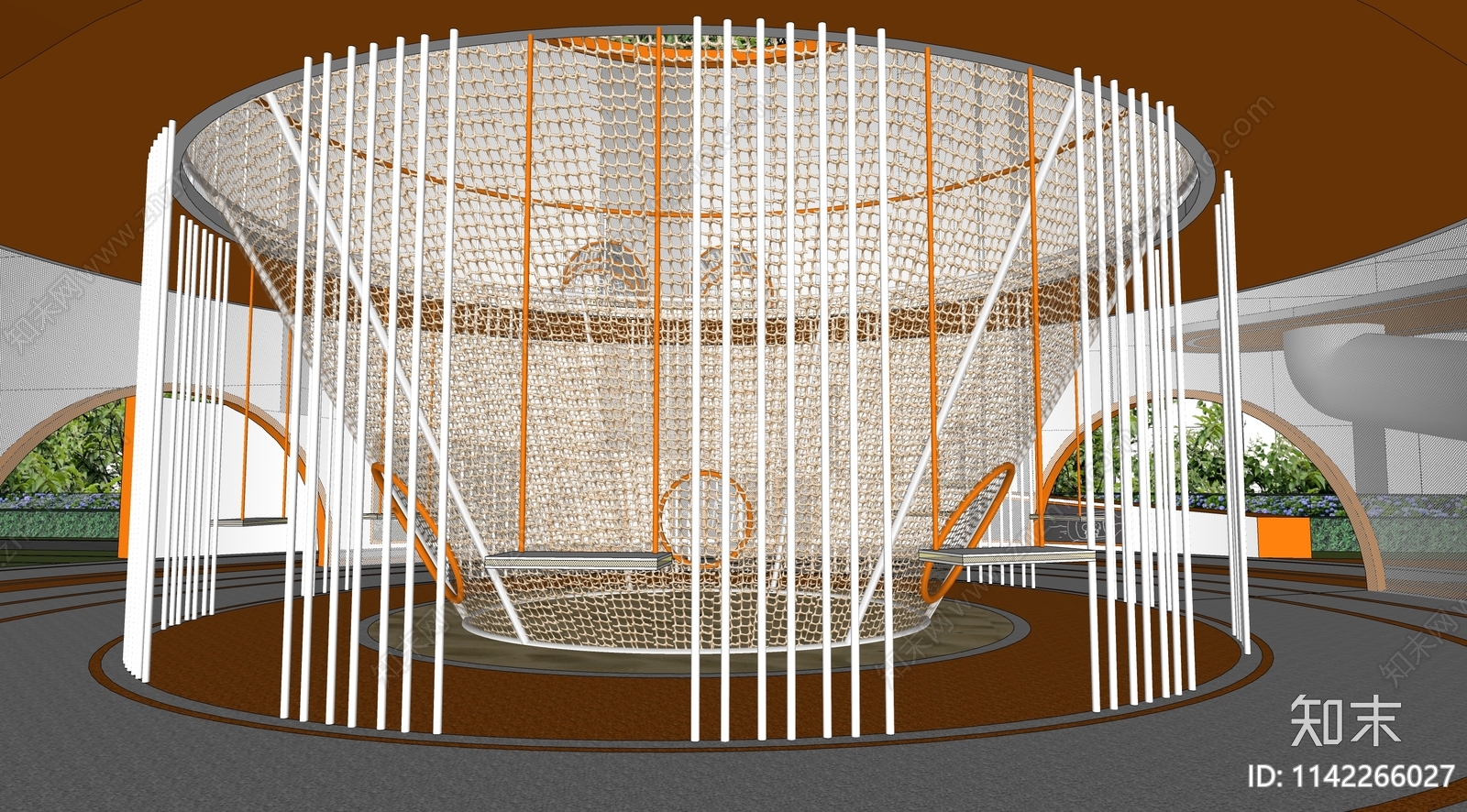 儿童游乐设施SU模型下载【ID:1142266027】