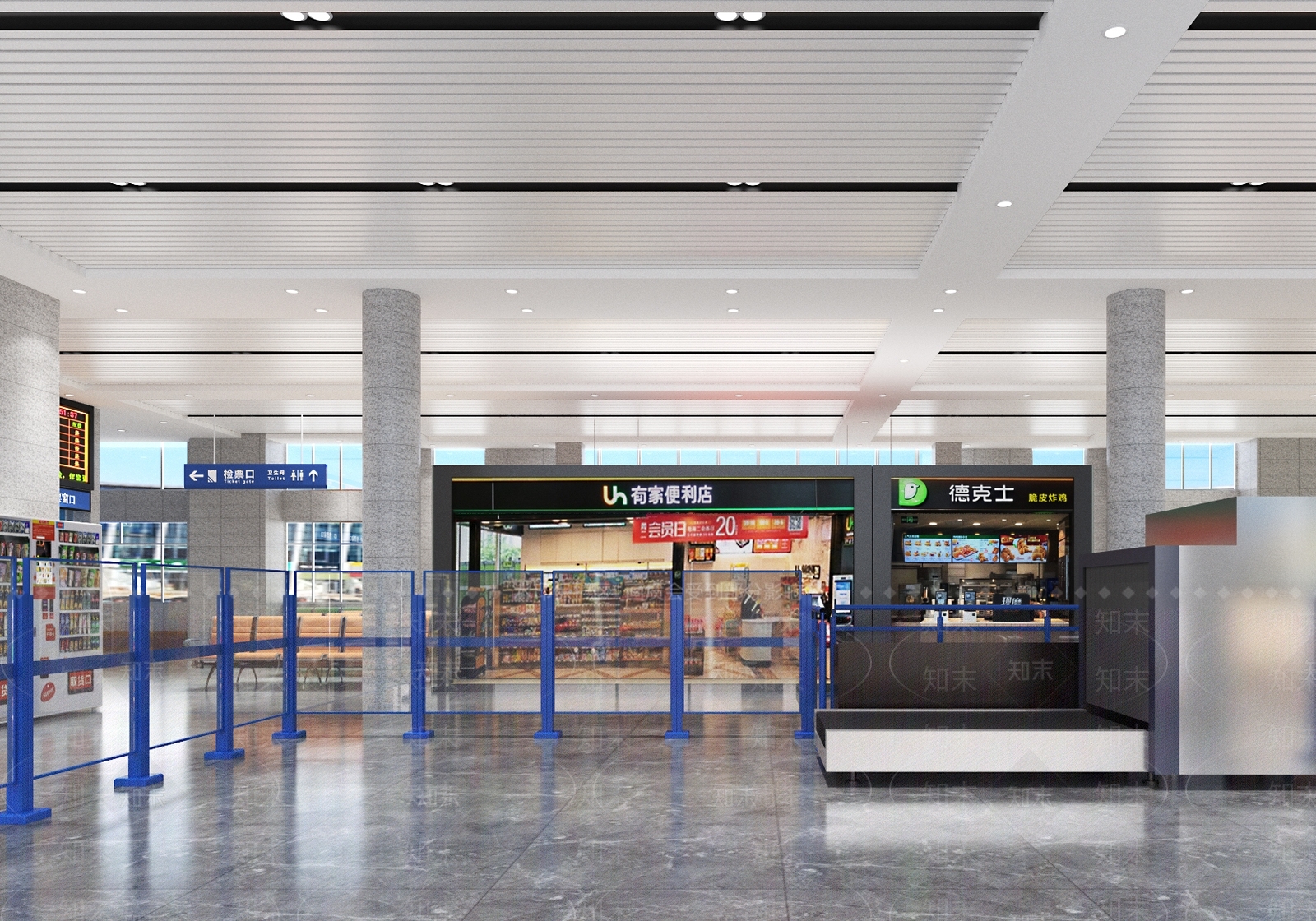 现代汽车站3D模型下载【ID:1142267869】