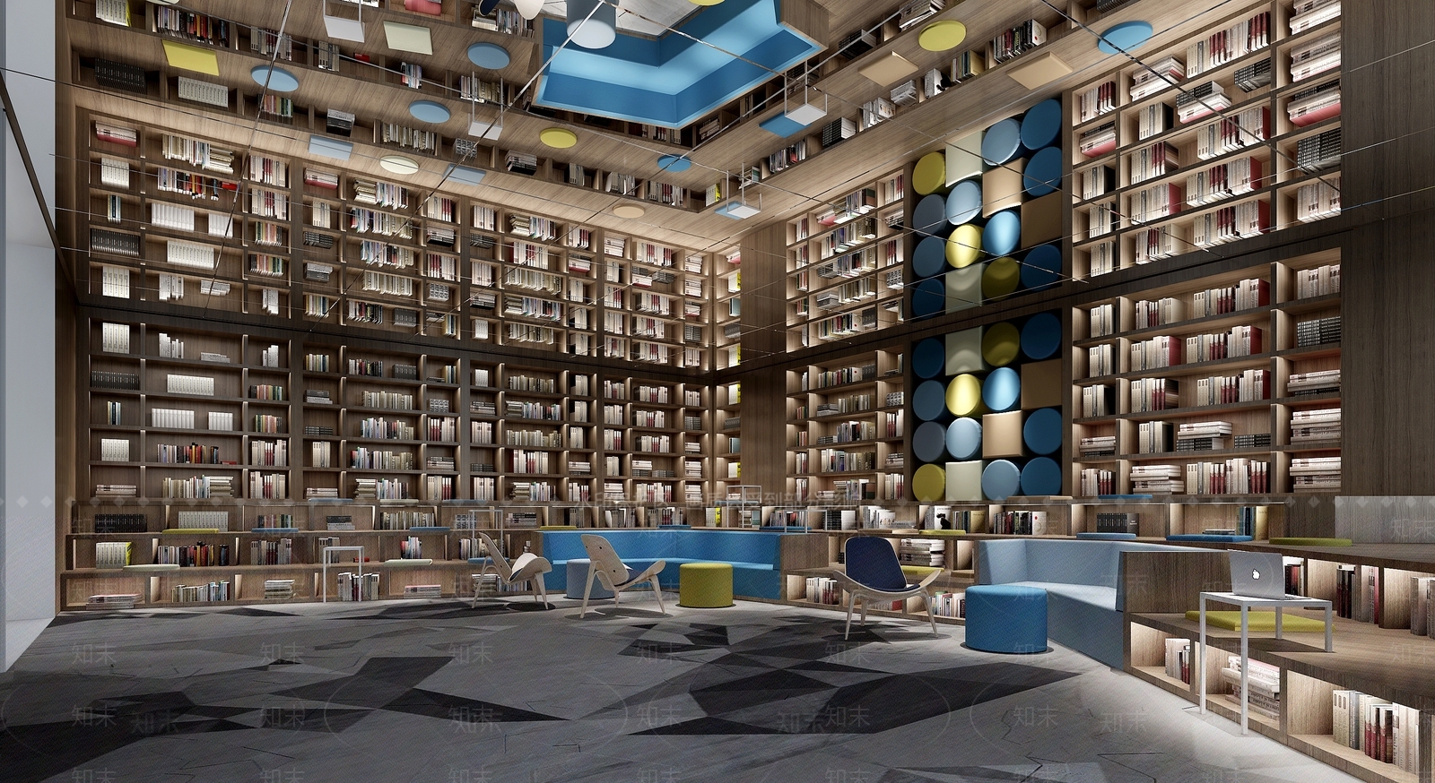 现代阶梯教室3D模型下载【ID:1142269805】