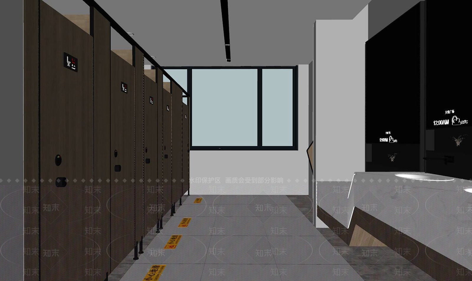 现代公共卫生间SU模型下载【ID:1142271215】