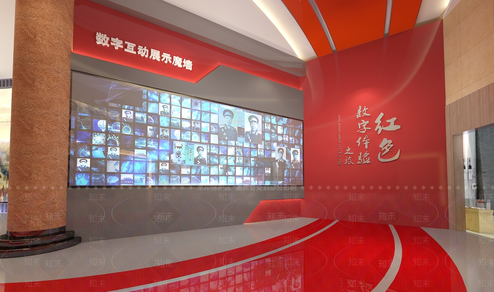 现代红色党建文化展厅SU模型下载【ID:1142271919】