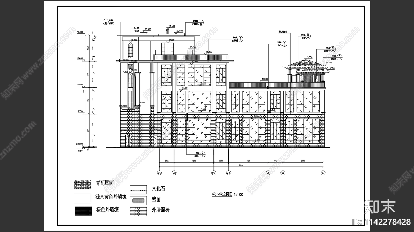 幼儿园建筑cad施工图下载【ID:1142278428】