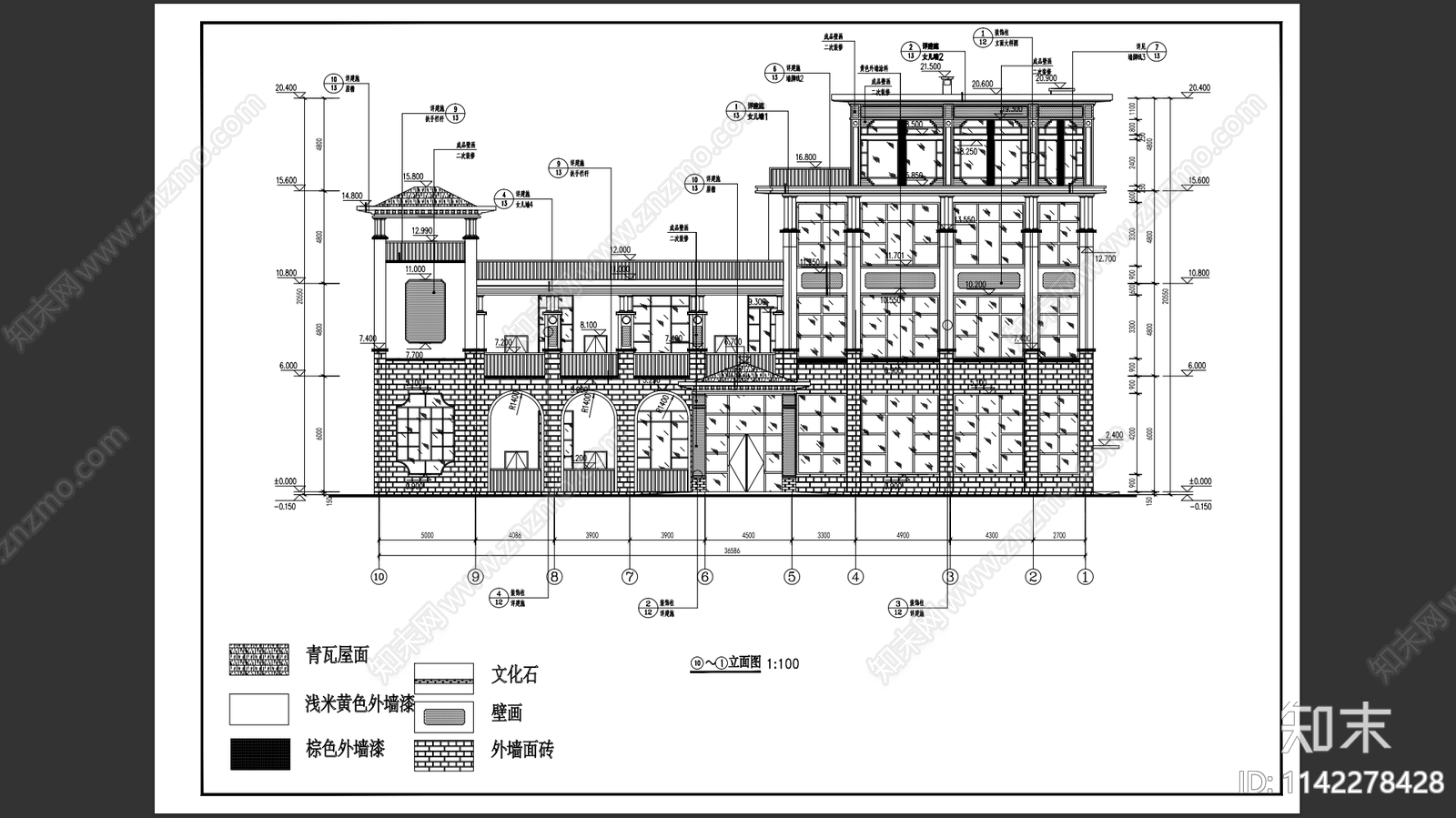 幼儿园建筑cad施工图下载【ID:1142278428】