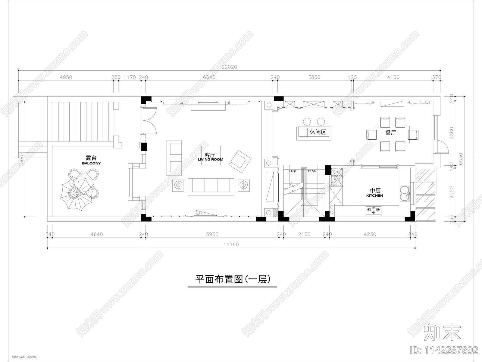 别墅室内装修cad施工图下载【ID:1142287892】