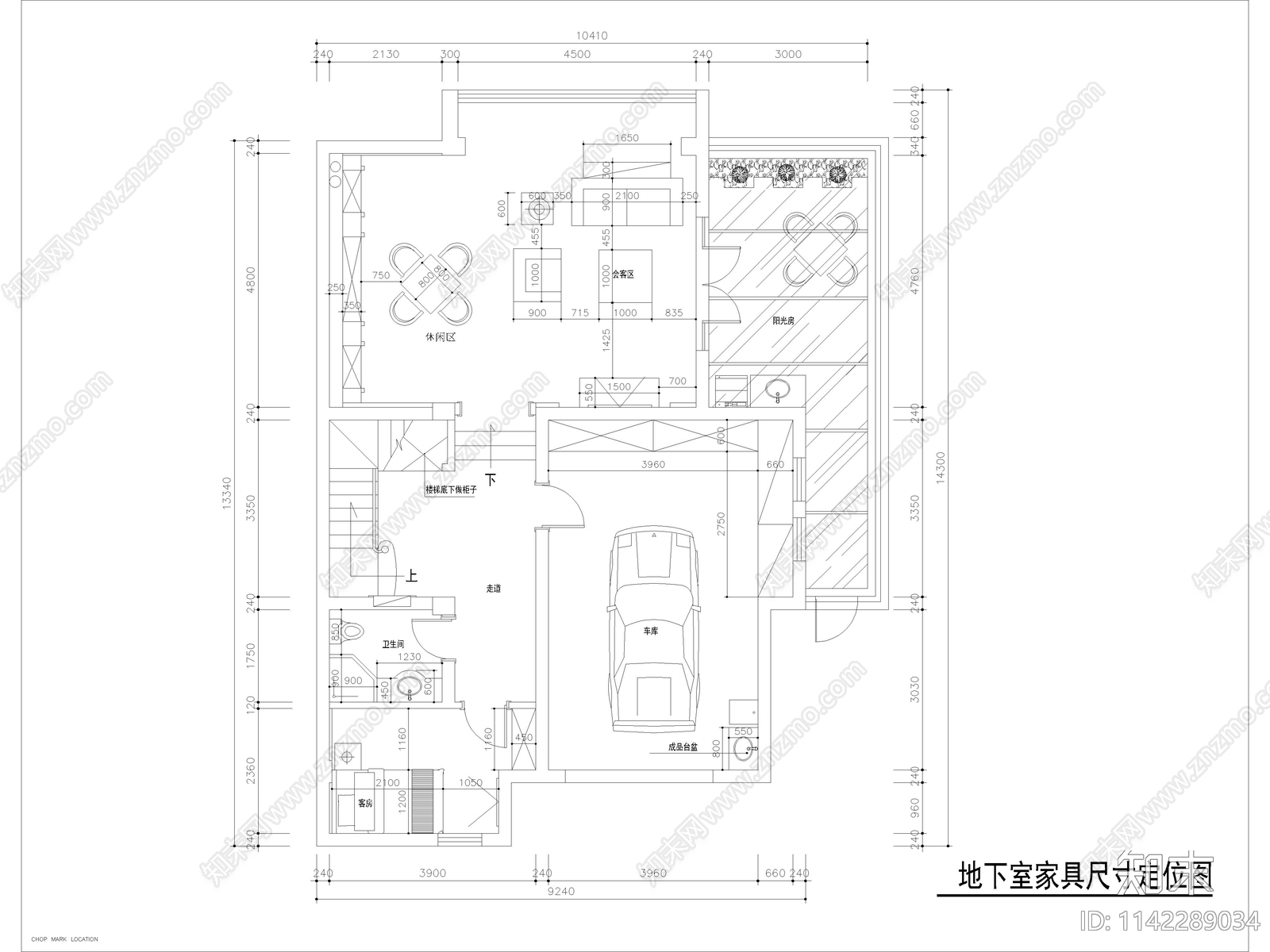 别墅室内装修cad施工图下载【ID:1142289034】