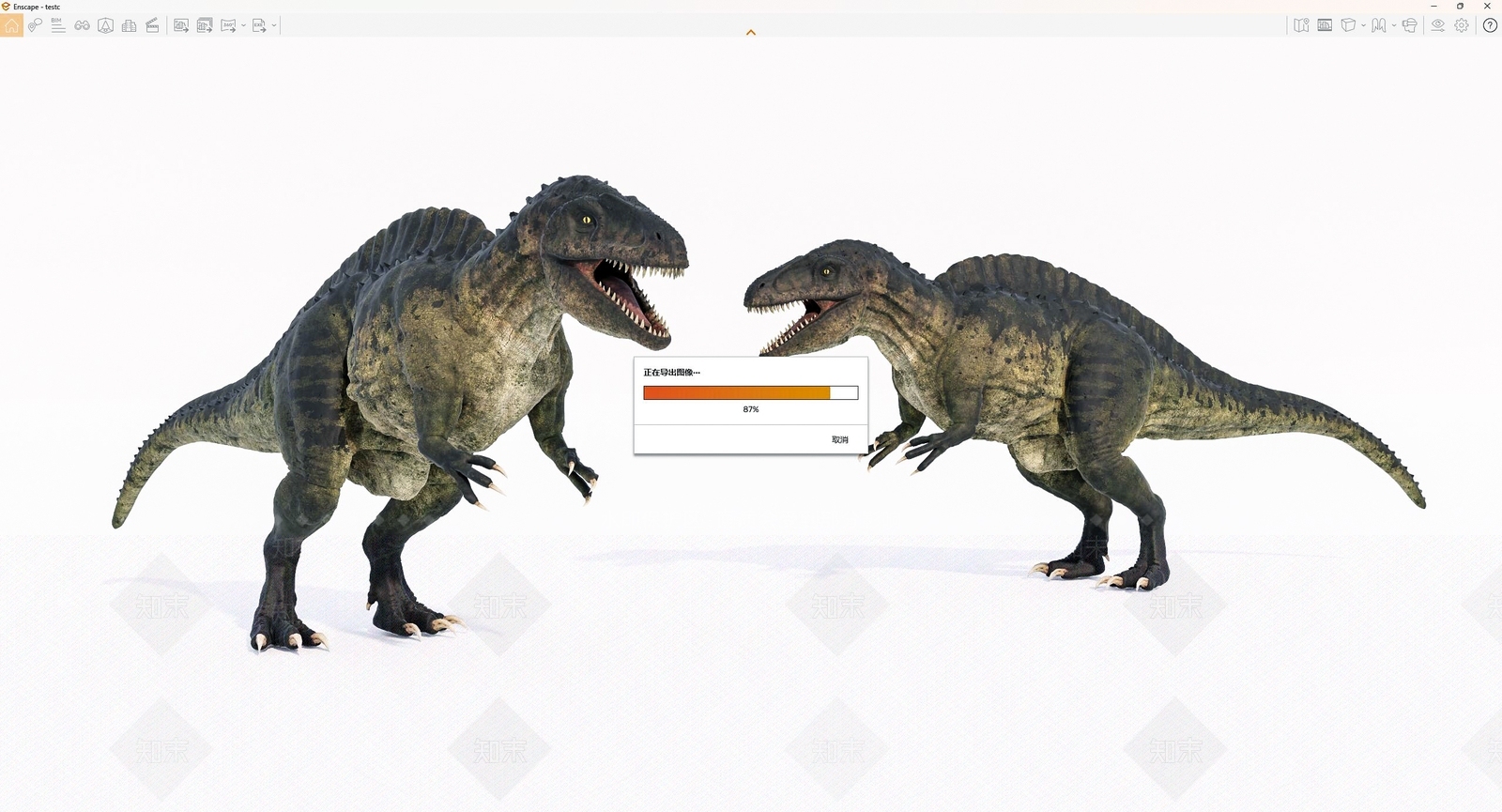 恐龙SU模型下载【ID:1142290215】