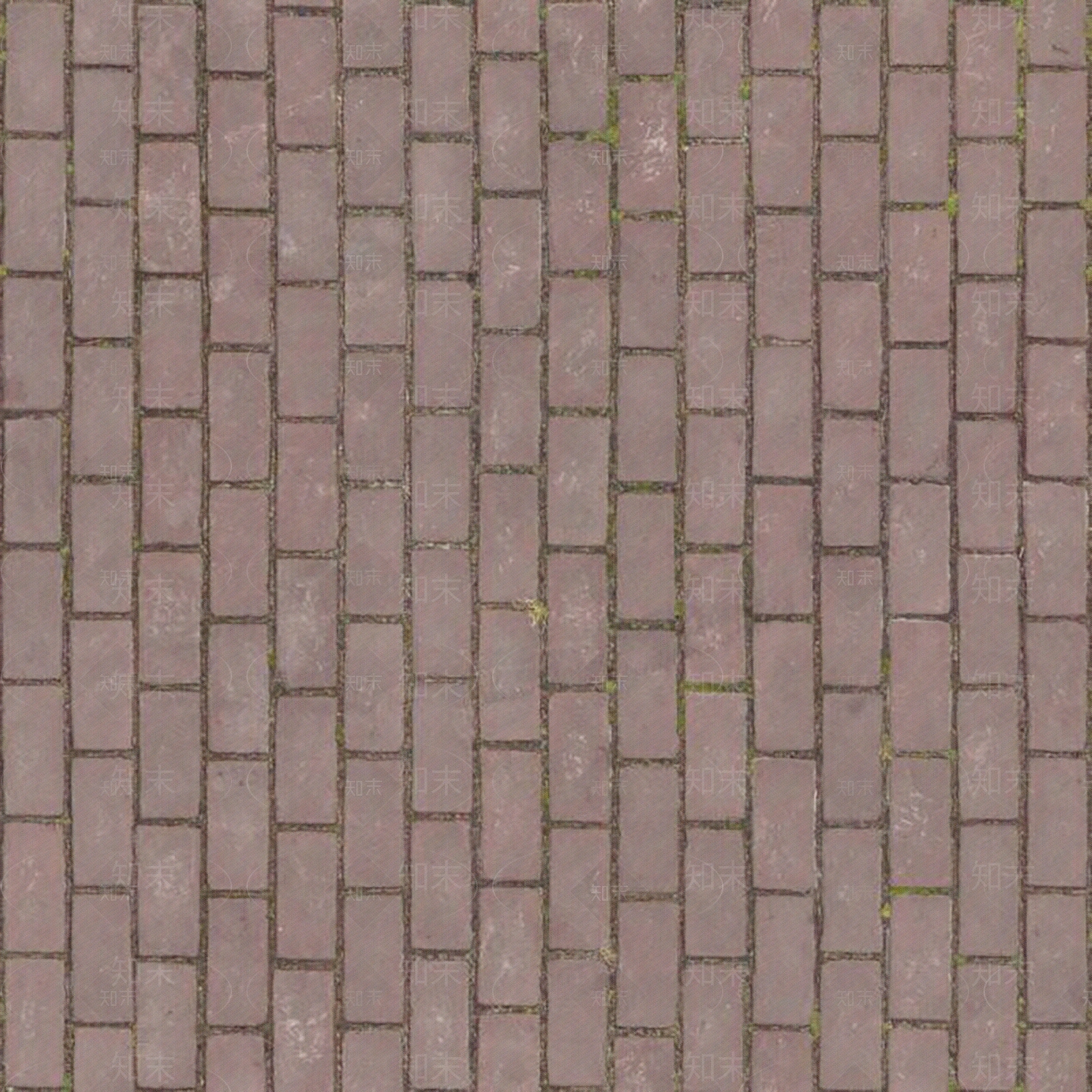 人行道透水砖路面贴图下载【ID:1142300466】