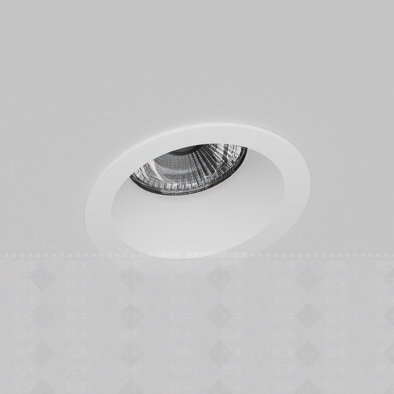 现代筒灯3D模型下载【ID:1142303140】