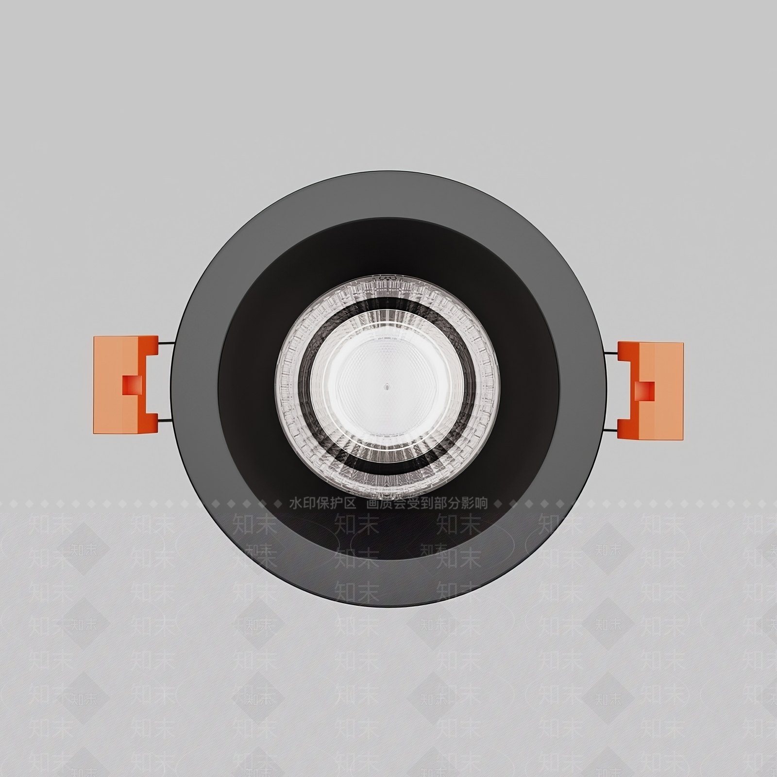 现代筒灯3D模型下载【ID:1142303228】