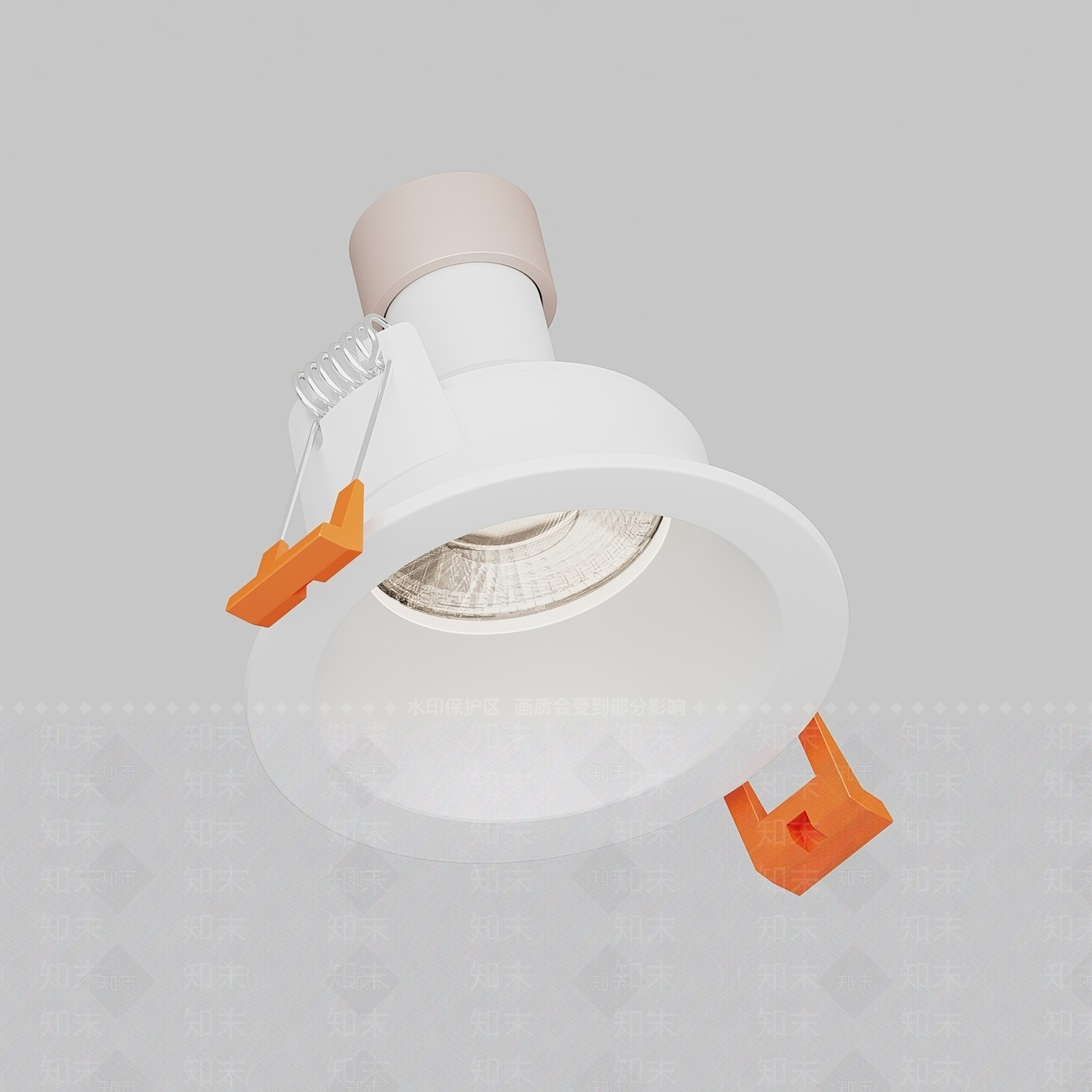 现代筒灯3D模型下载【ID:1142303228】