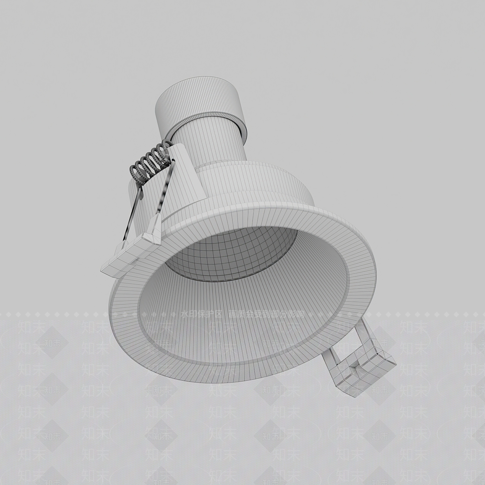 现代筒灯3D模型下载【ID:1142303228】