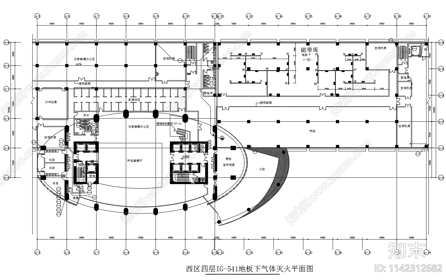 气体灭火系统cad施工图下载【ID:1142312682】