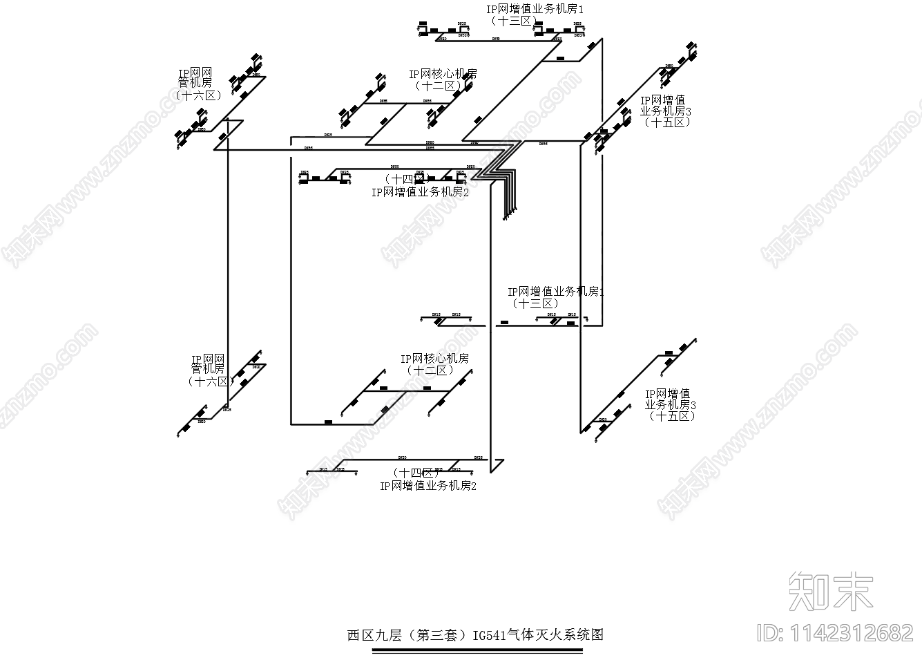 气体灭火系统cad施工图下载【ID:1142312682】