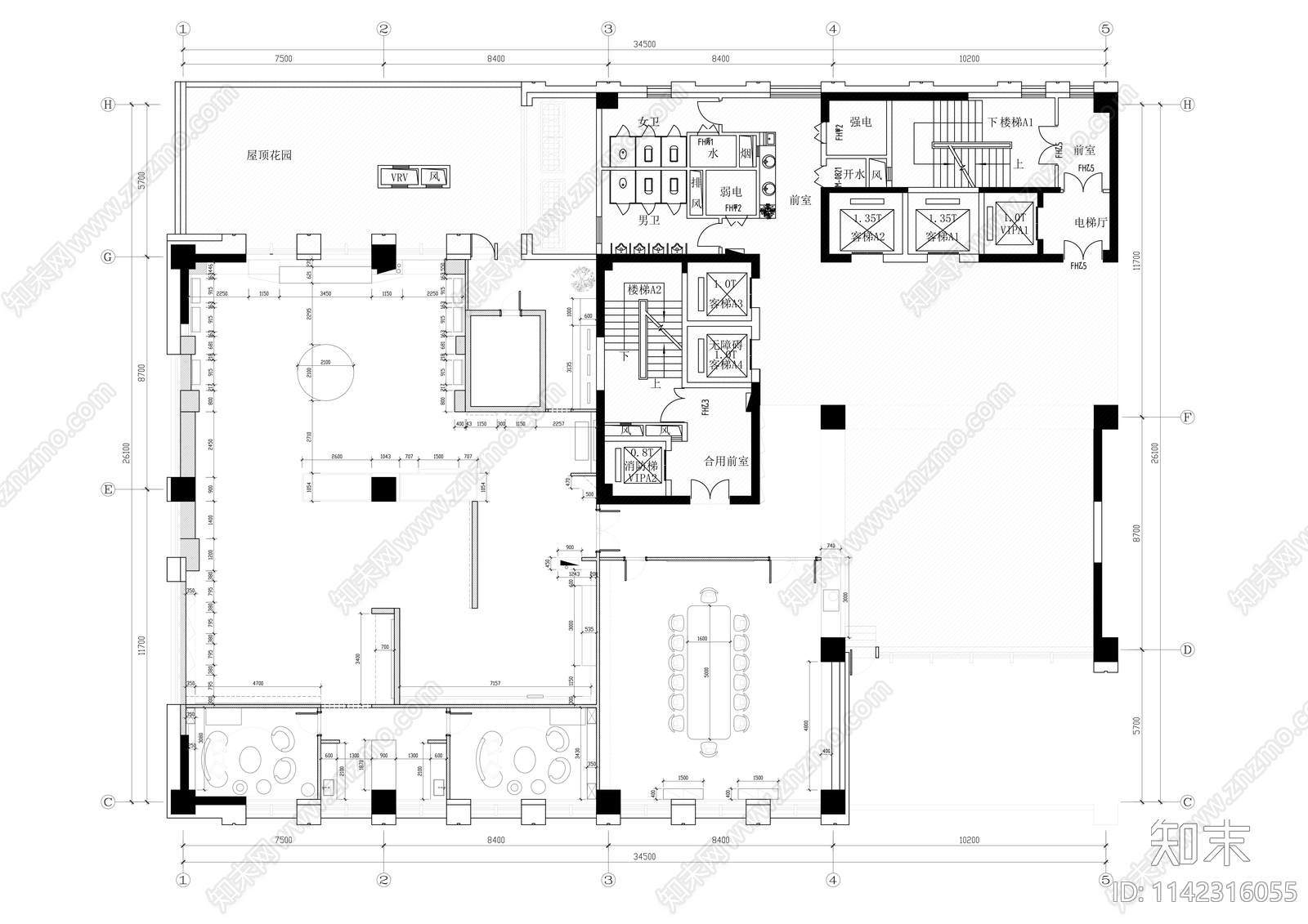 现代科技展厅cad施工图下载【ID:1142316055】