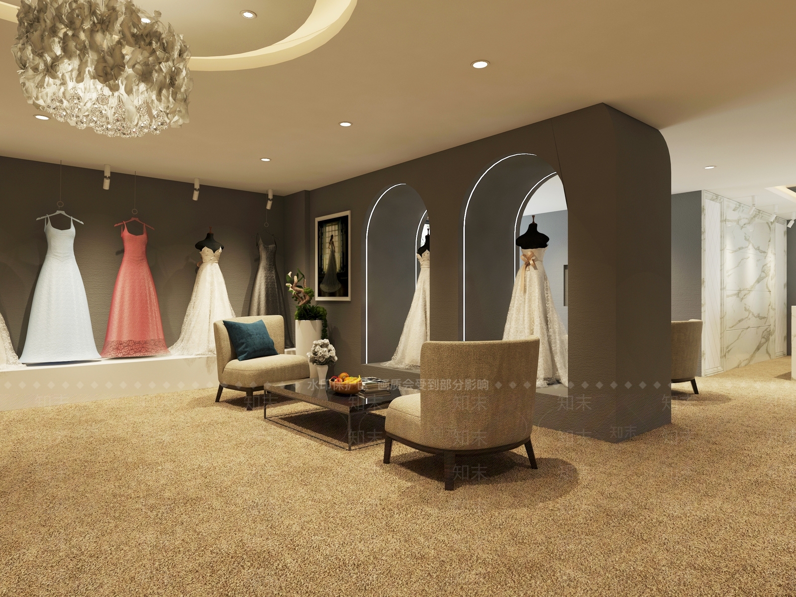 婚纱摄影店3D模型下载【ID:1142317330】