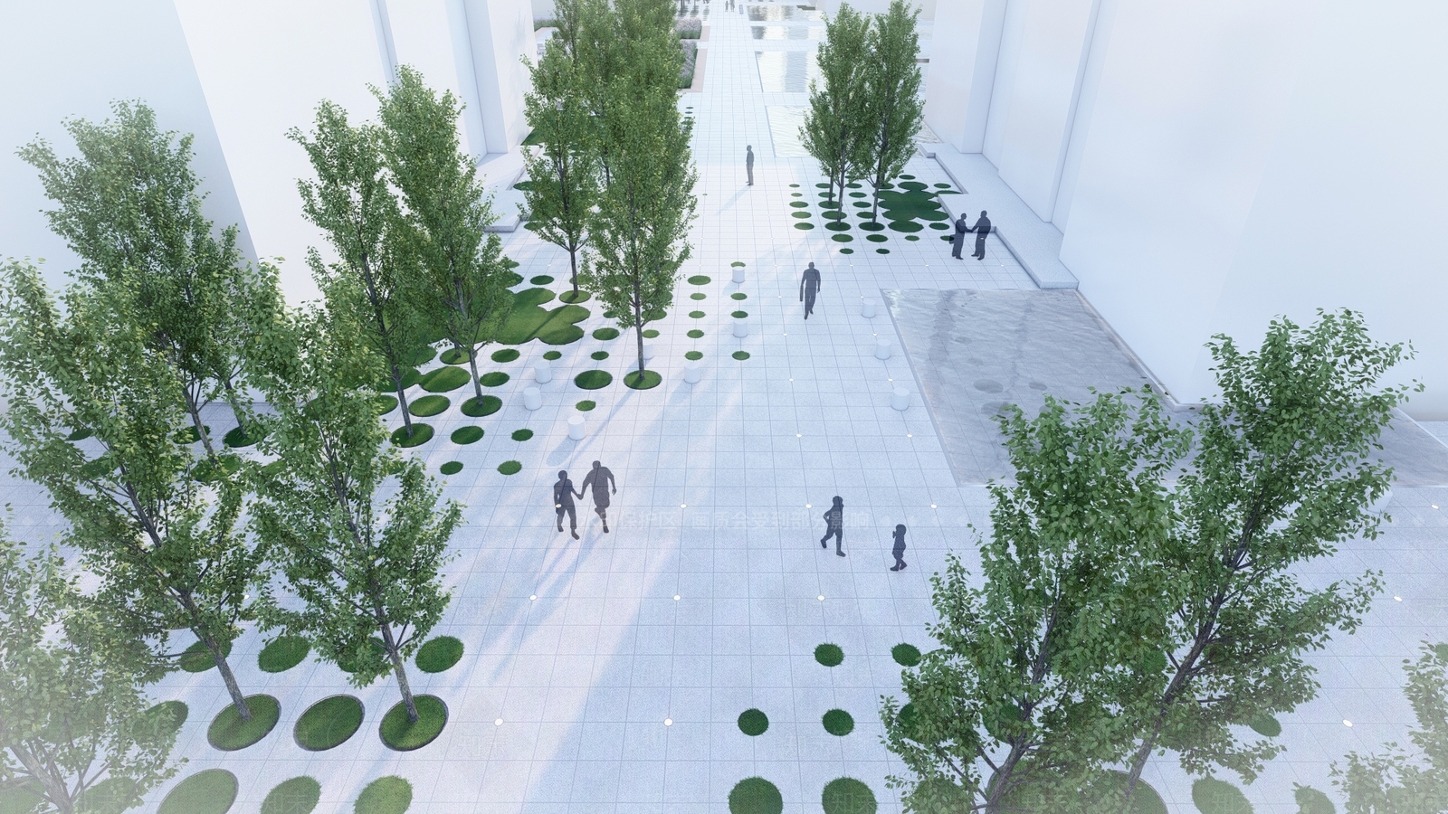 现代办公景观SU模型下载【ID:1142326502】