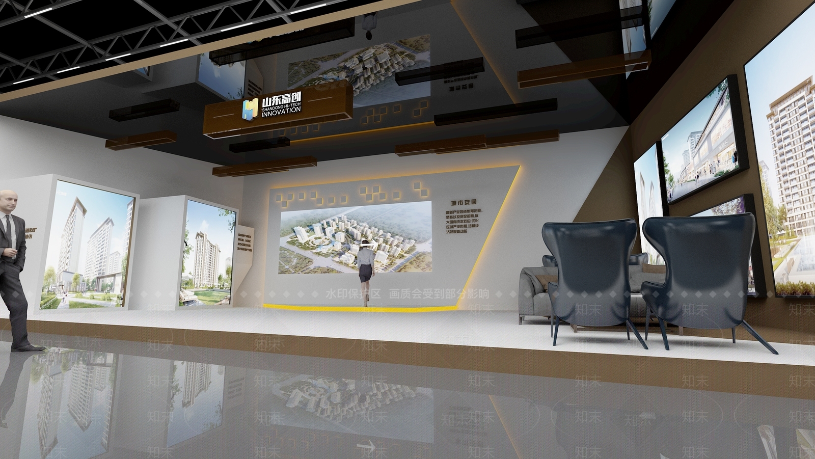 房地产展厅3D模型下载【ID:1142337448】_知末3d模型网