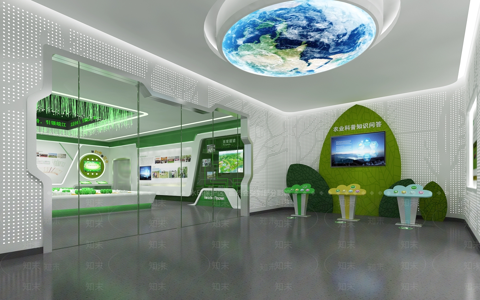 现代绿色农业展厅3D模型下载【ID:1142337980】_知末3d模型网