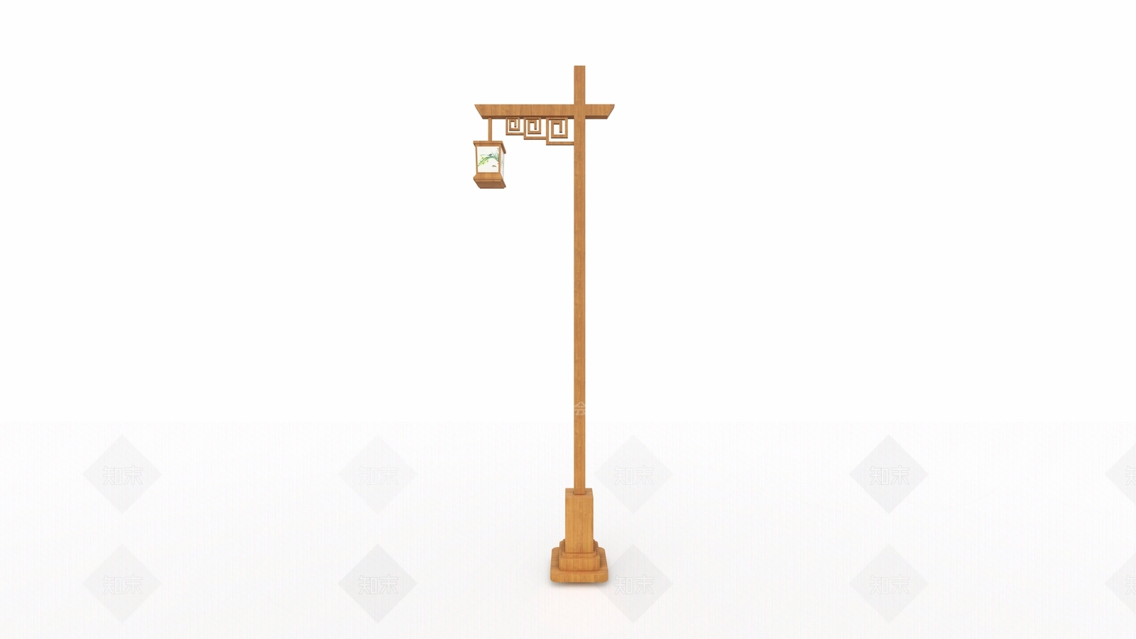 中式庭院景观灯SU模型下载【ID:1142340736】