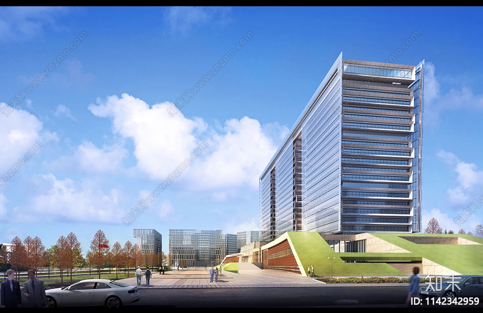 政府办公楼建筑施工图下载【ID:1142342959】