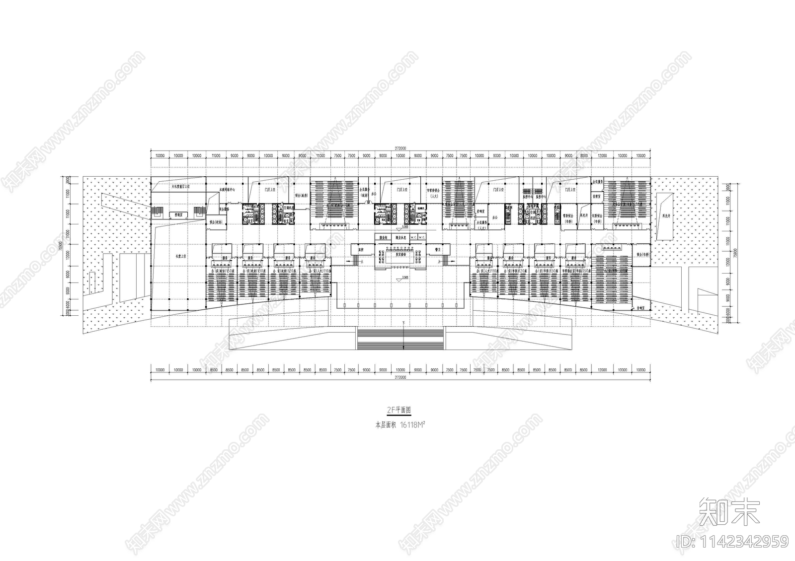 政府办公楼建筑cad施工图下载【ID:1142342959】