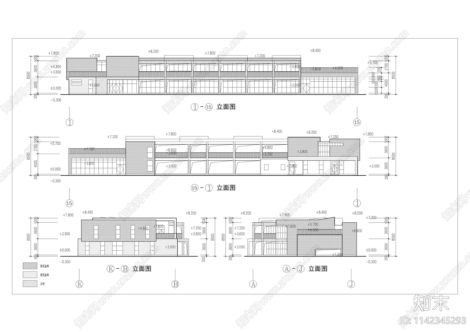 幼儿园建筑cad施工图下载【ID:1142345293】