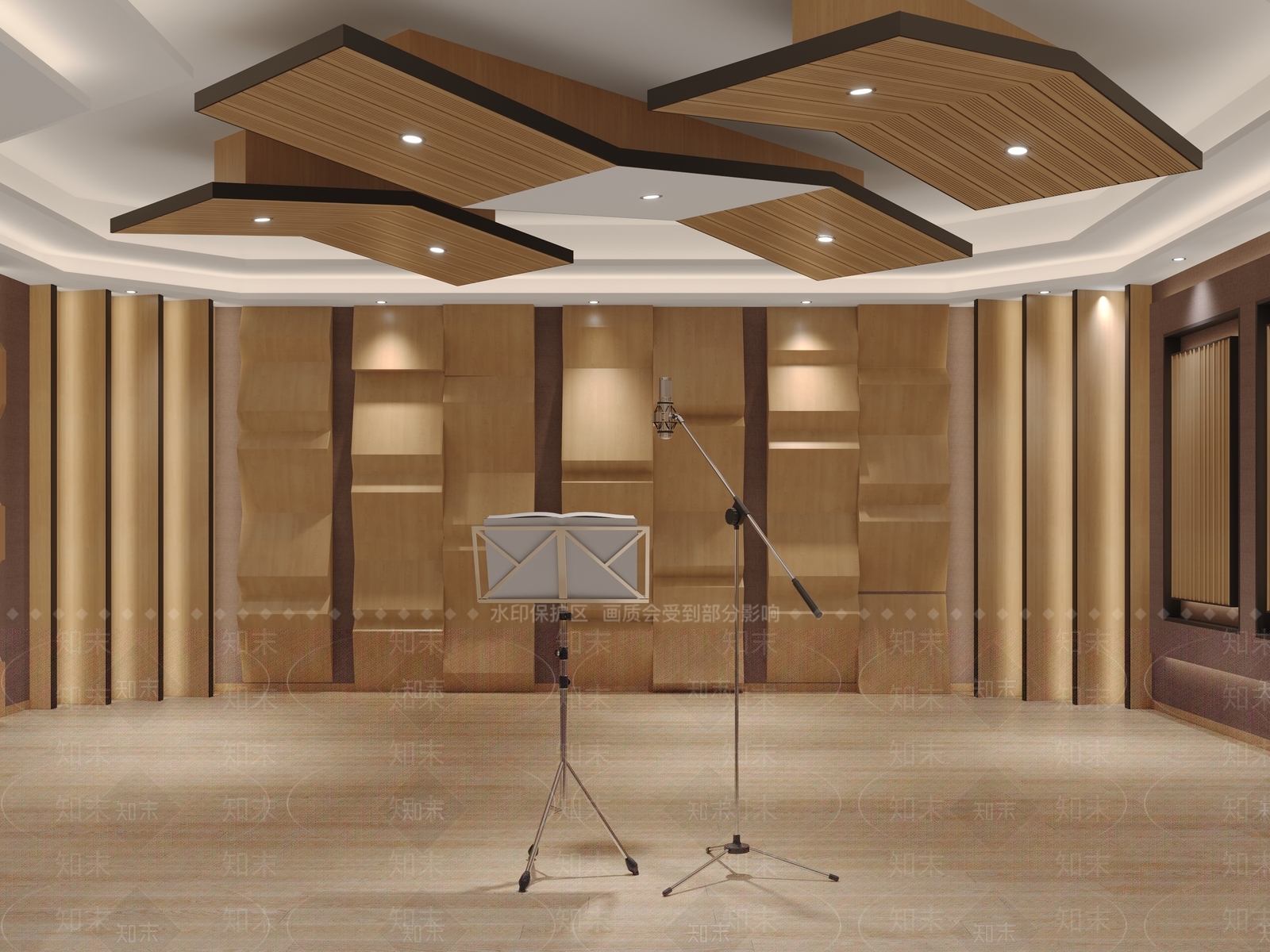 现代录音室3D模型下载【ID:1142346673】