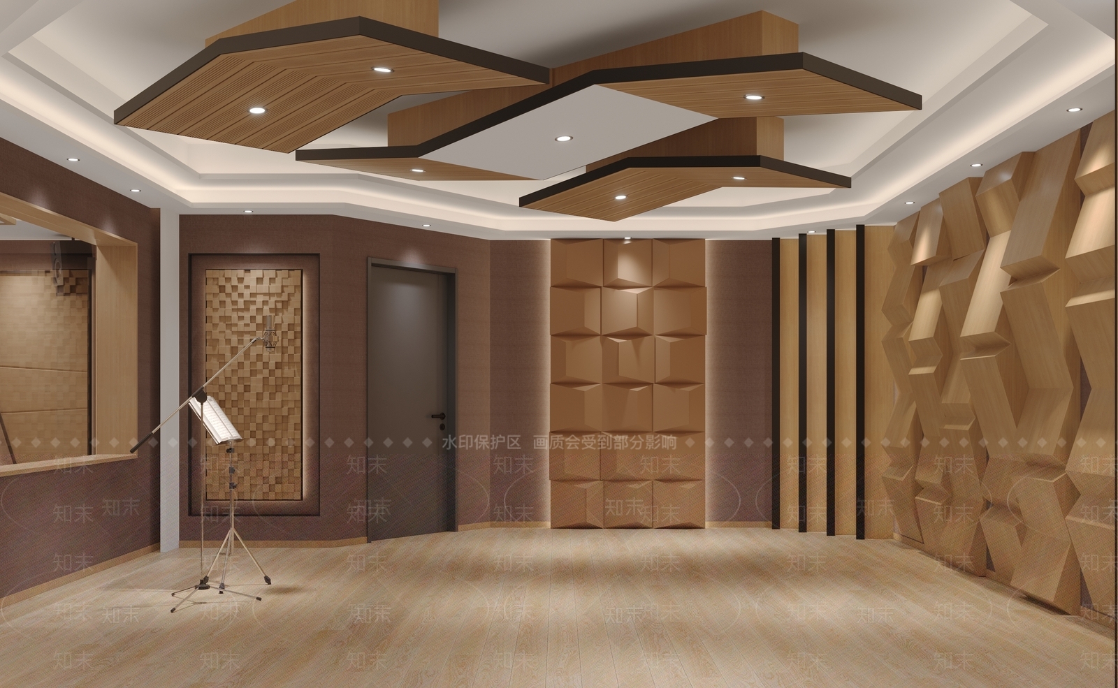 现代录音室3D模型下载【ID:1142346673】