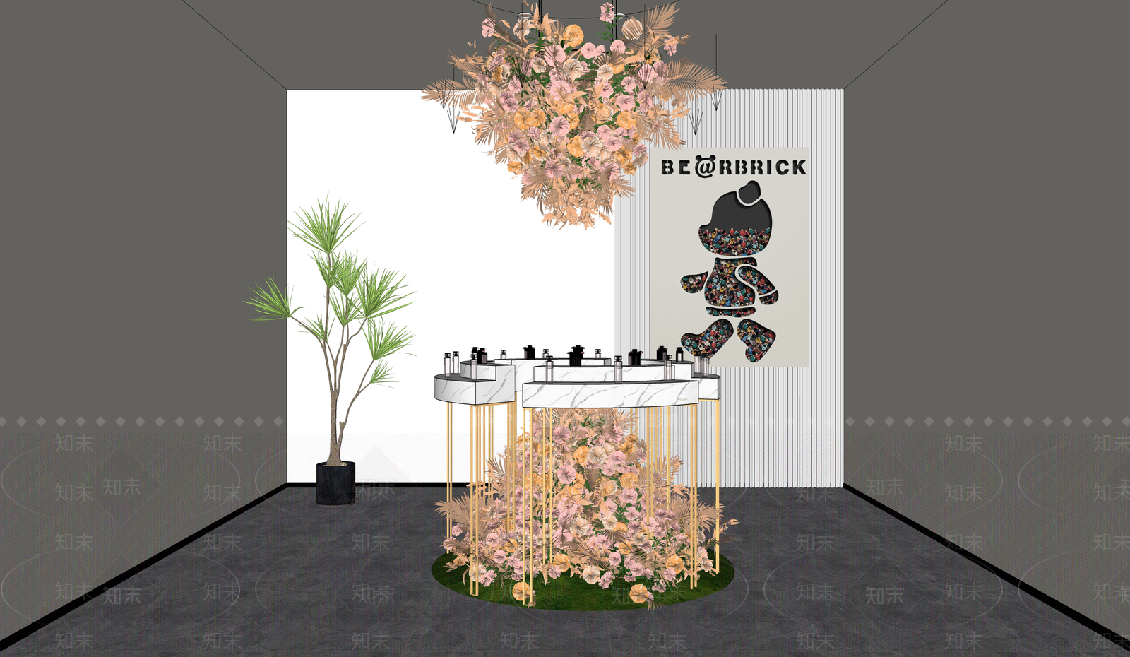 现代美妆店SU模型下载【ID:1142352356】