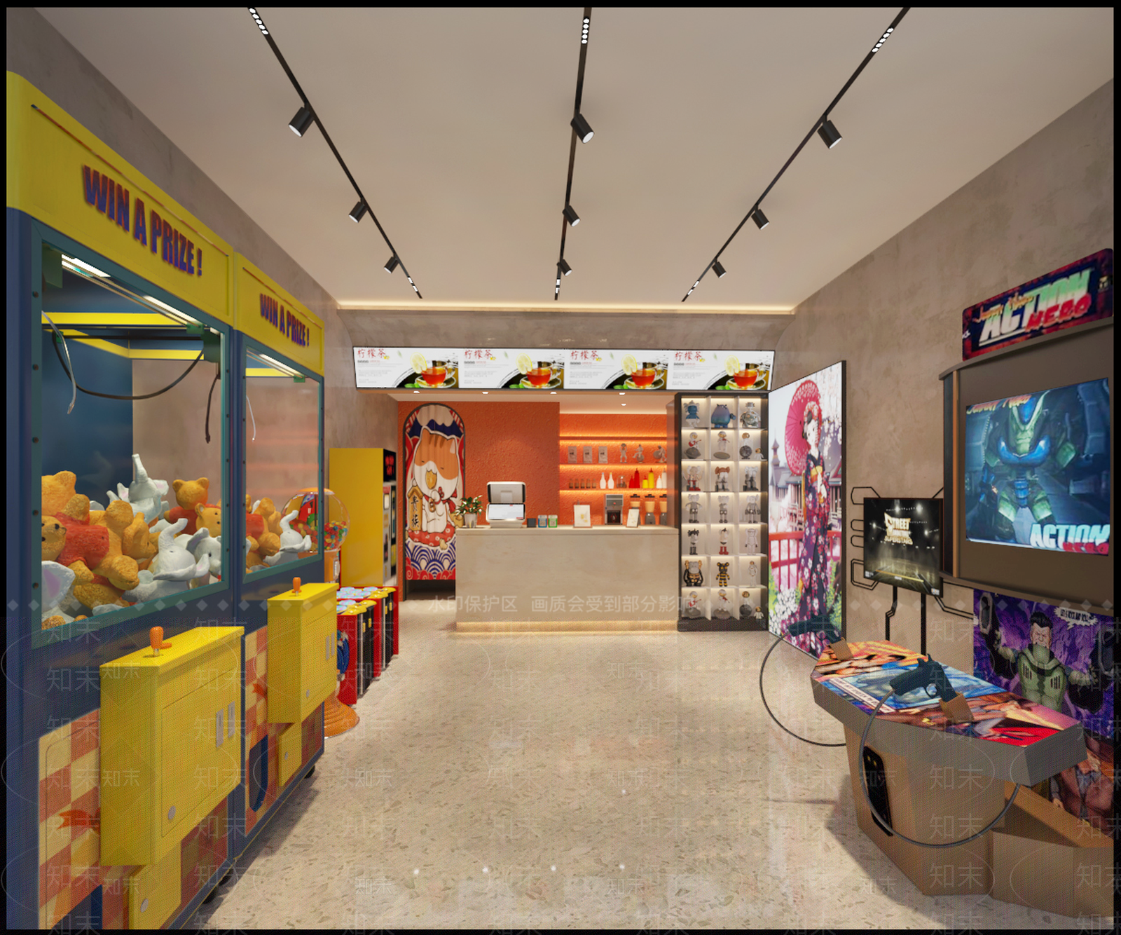 奶茶和捉娃娃店3D模型下载【ID:1142360371】