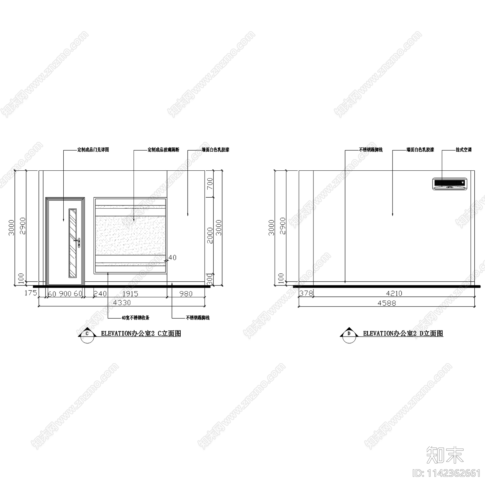 宁海县土林地银行室内装饰cad施工图下载【ID:1142362661】