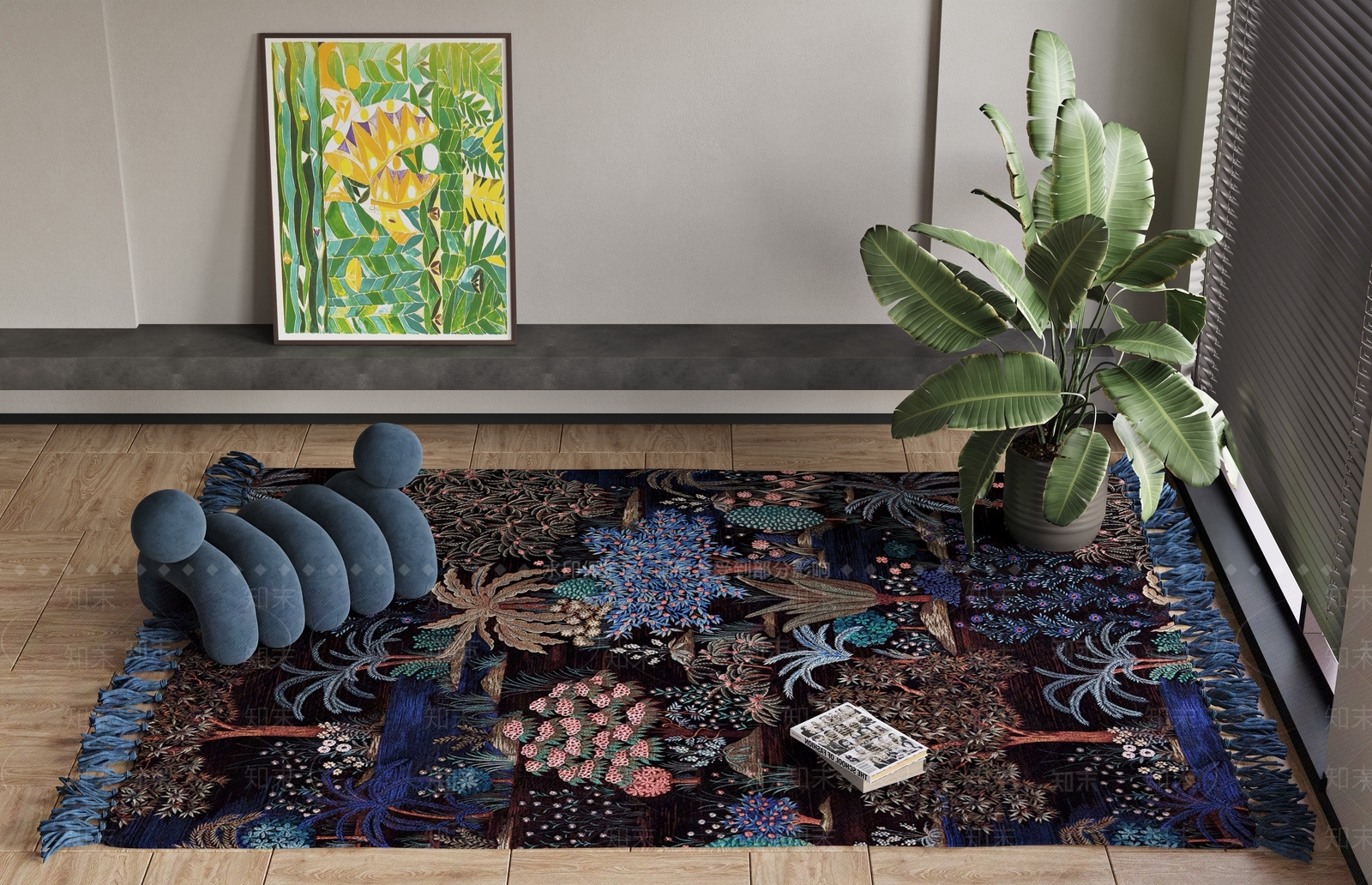 法式地毯3d模型3D模型下载【ID:1142364916】