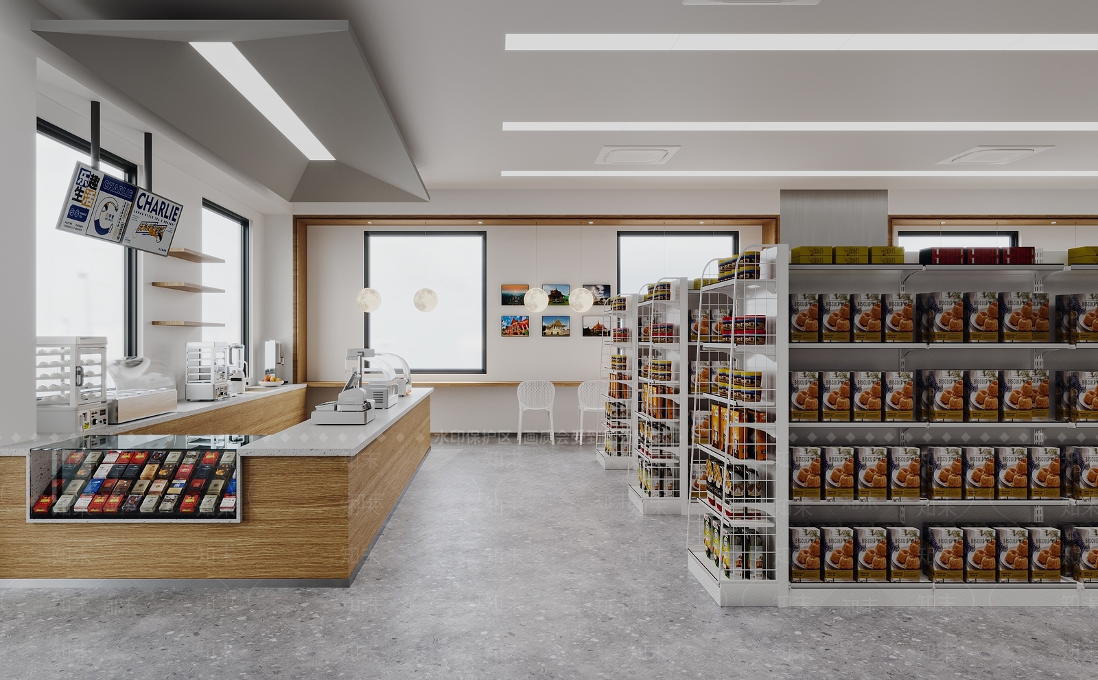 现代超市3D模型下载【ID:1142453302】