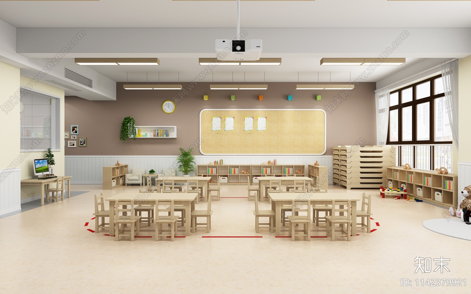 幼儿园3D模型下载【ID:1142379921】