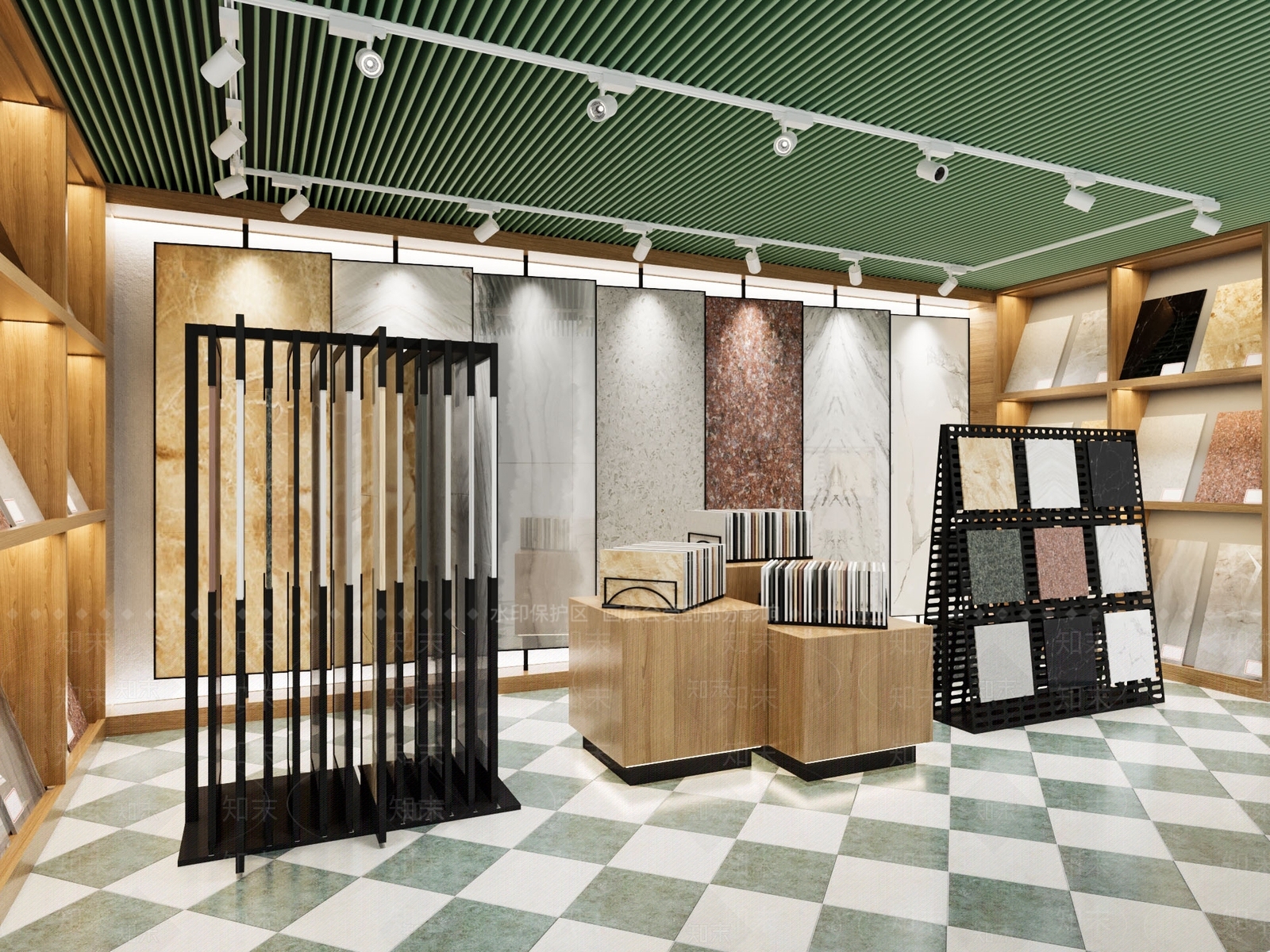 现代瓷砖店3D模型下载【ID:1143913837】