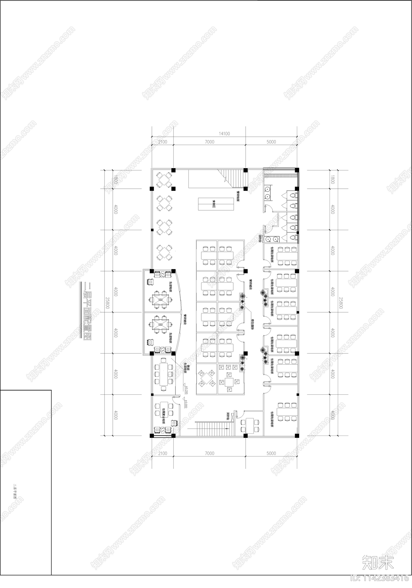 王府茗茶装修详图cad施工图下载【ID:1142383416】